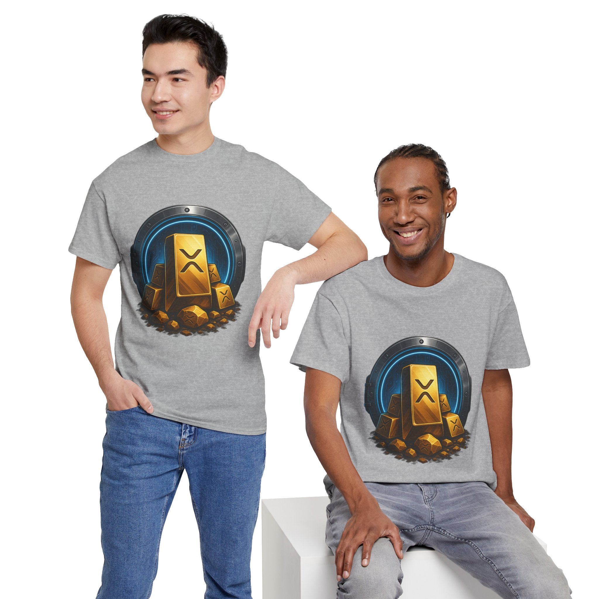 Crypto Gold Bars T-Shirt — Ripple (XRP) Stack Graphic Tee