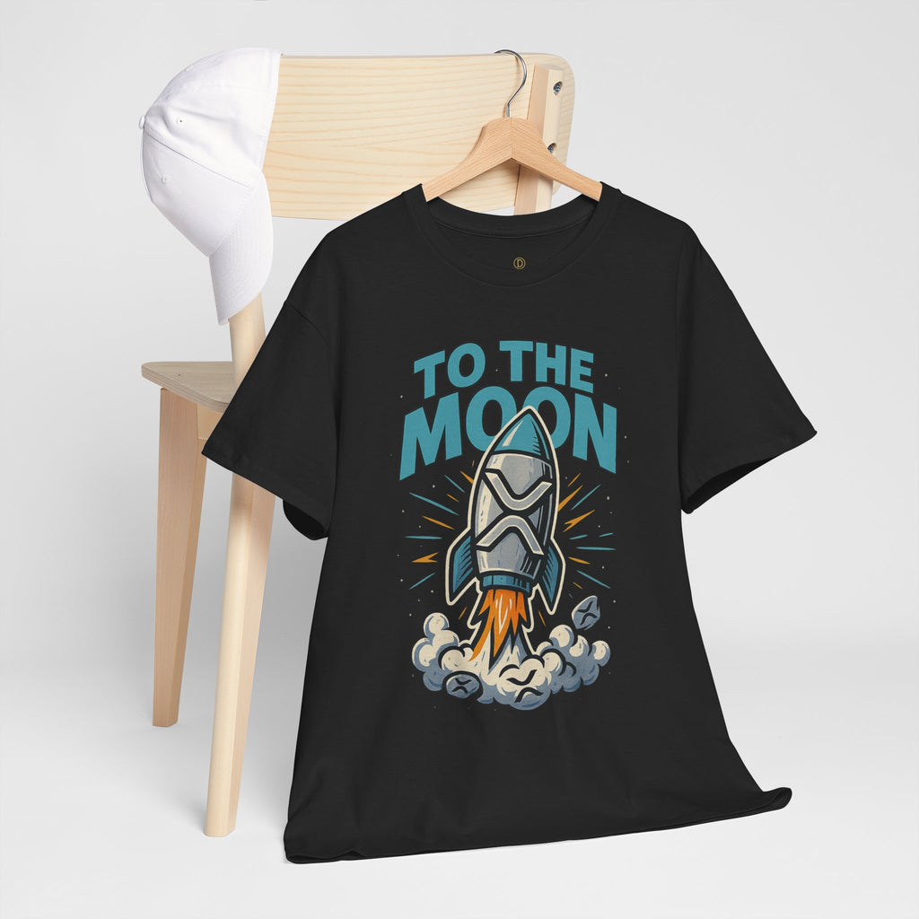 To The Moon Rocket T-Shirt — Space Graphic Tee for Crypto & Space Enthusiasts
