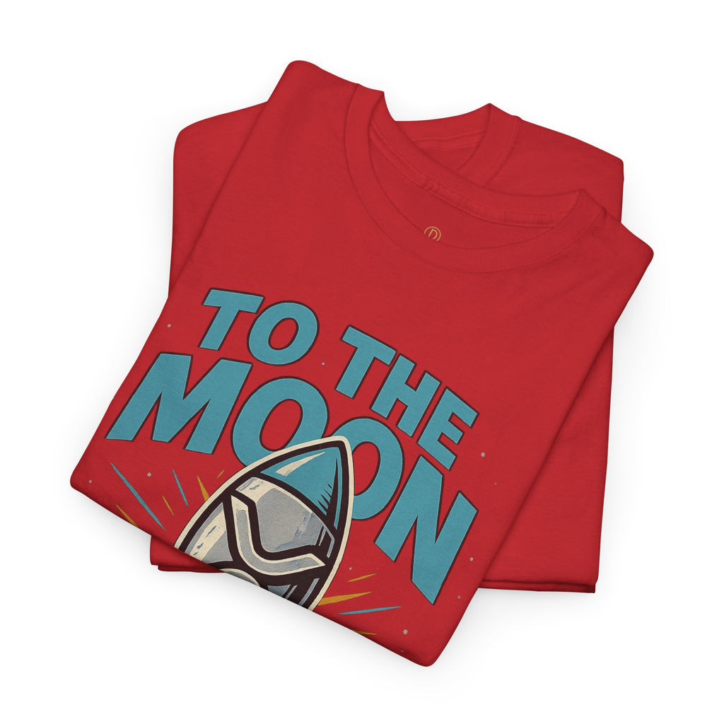 To The Moon Rocket T-Shirt — Space Graphic Tee for Crypto & Space Enthusiasts