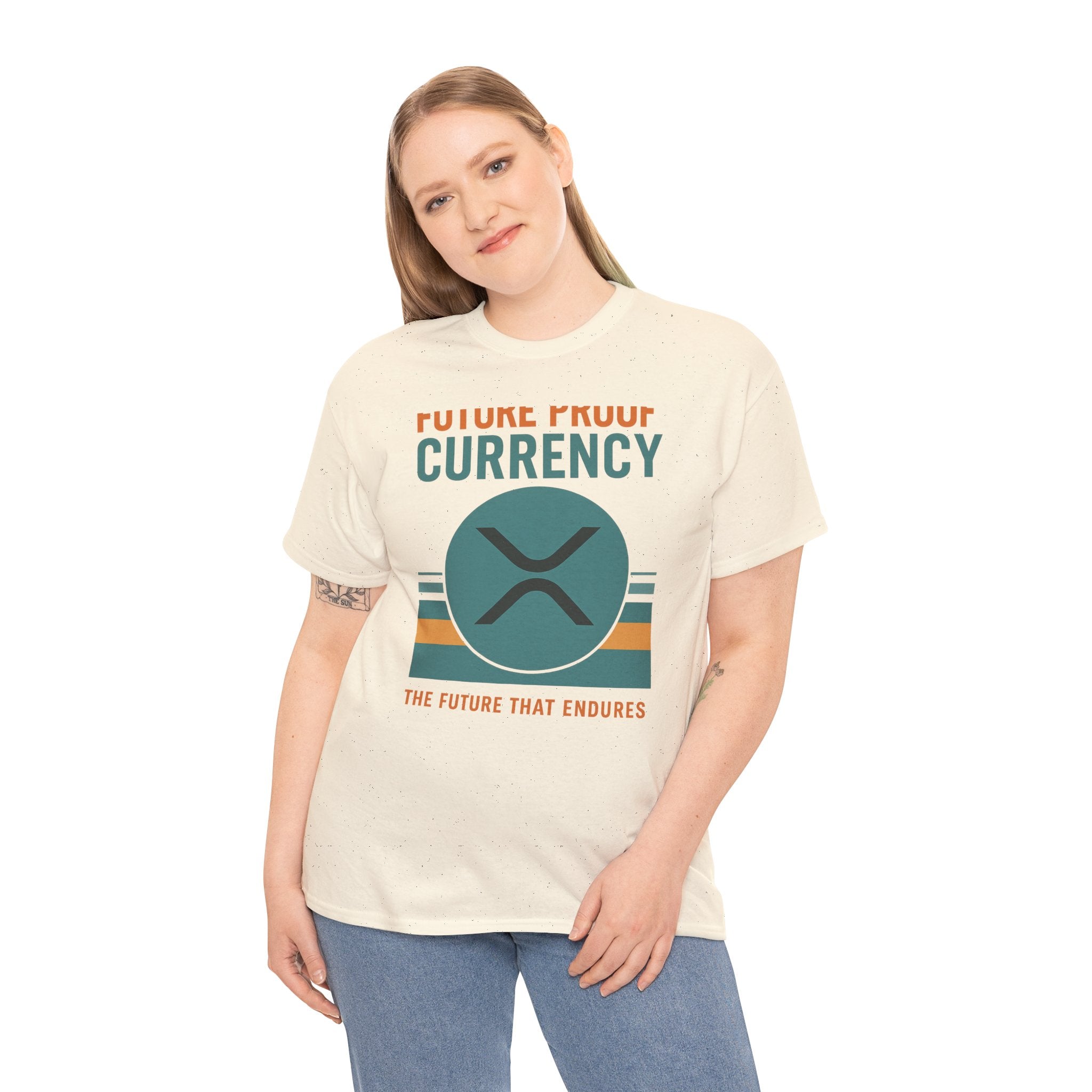 RIPPLE XRP 'Future Proof Currency' Graphic Tee — Crypto Retro Logo Shirt