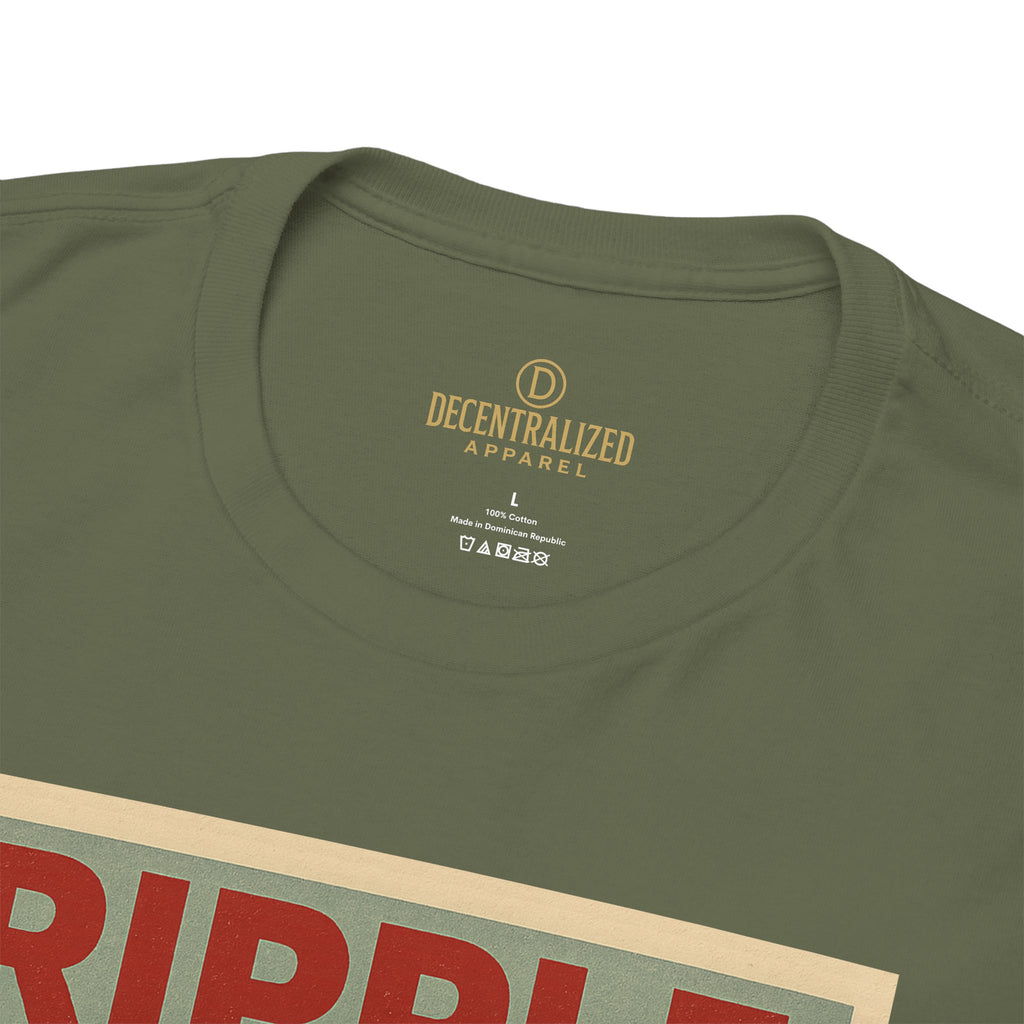 Ripple Effect Tee — Vintage Wave XRP Crypto Graphic T-Shirt