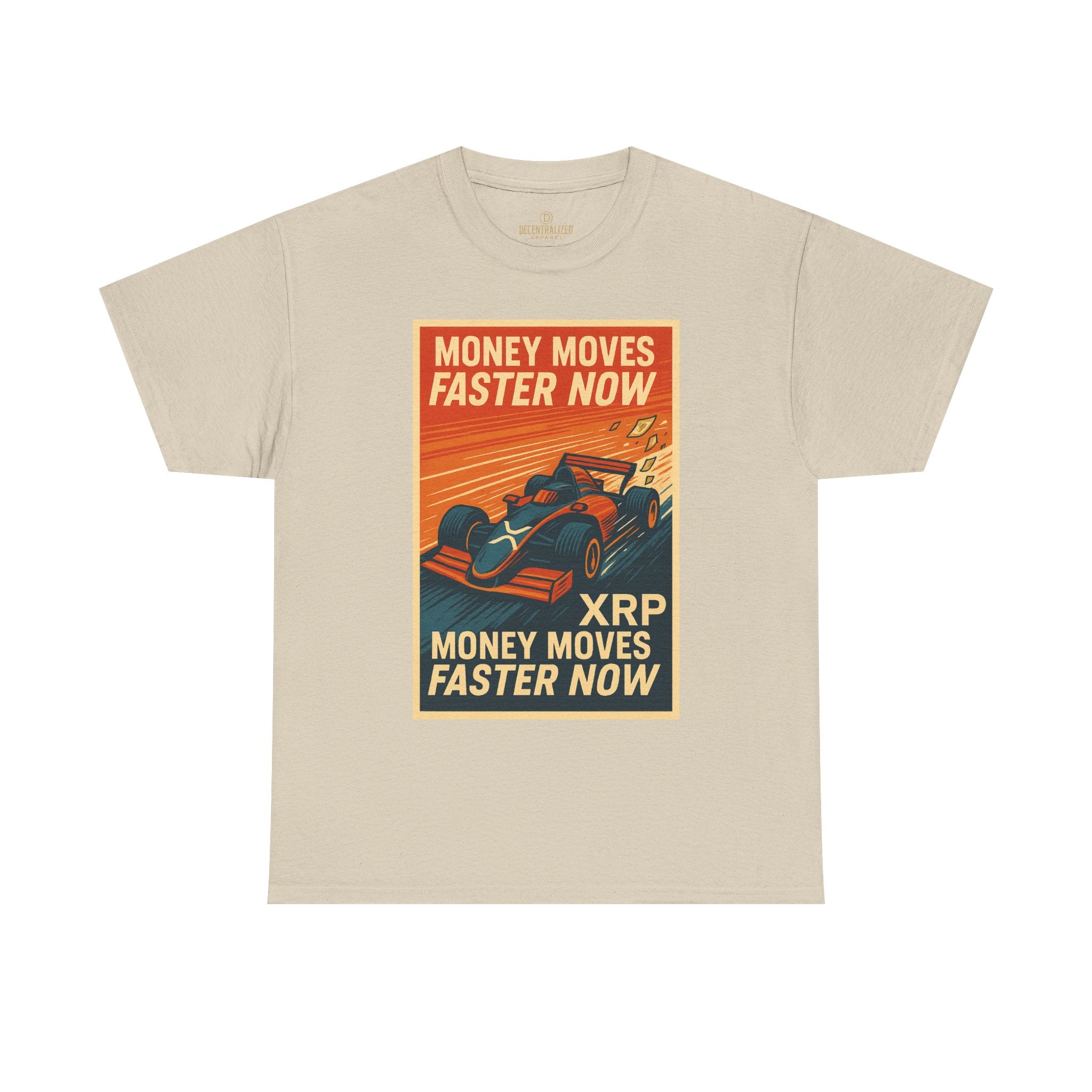 XRP 'Money Moves Faster Now' Racing Tee — Crypto Enthusiast T-Shirt