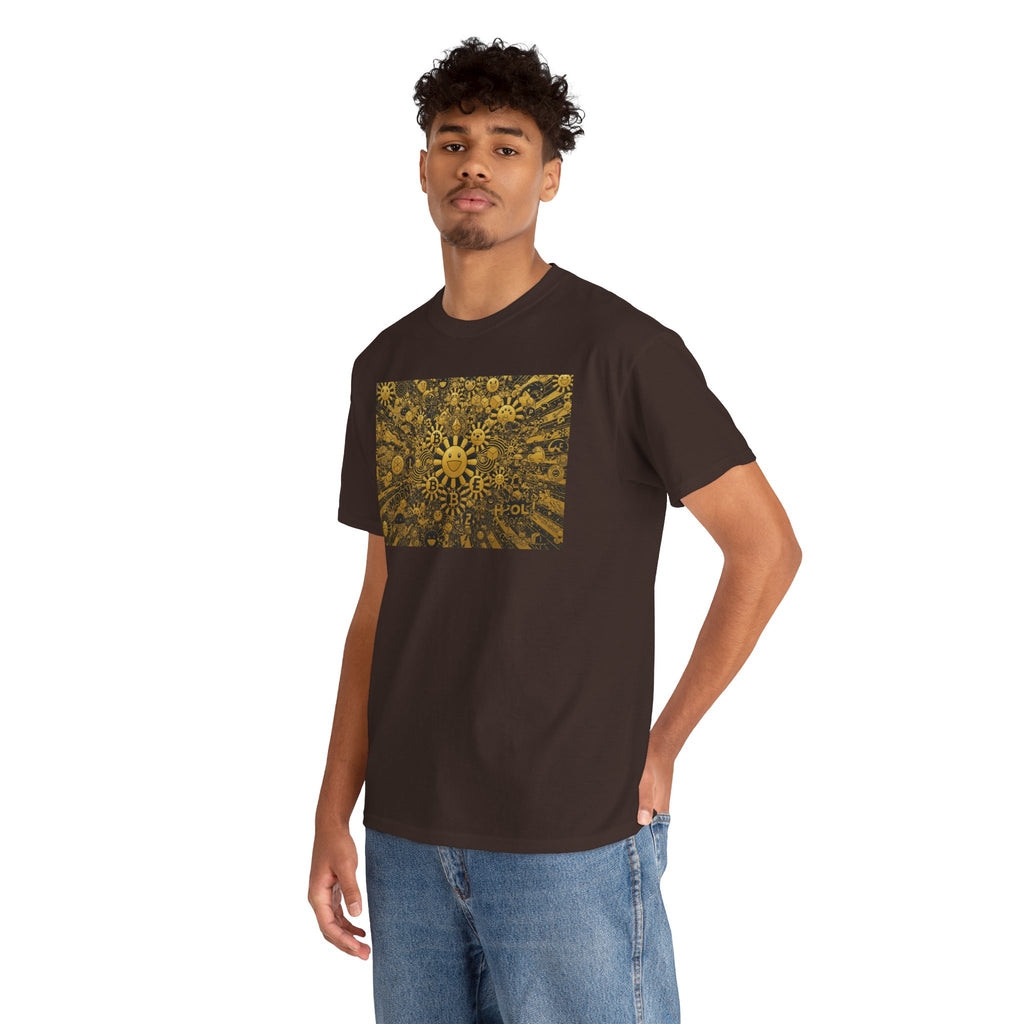 Sunflower Burst T‑Shirt — Golden Sunflower Pattern Tee