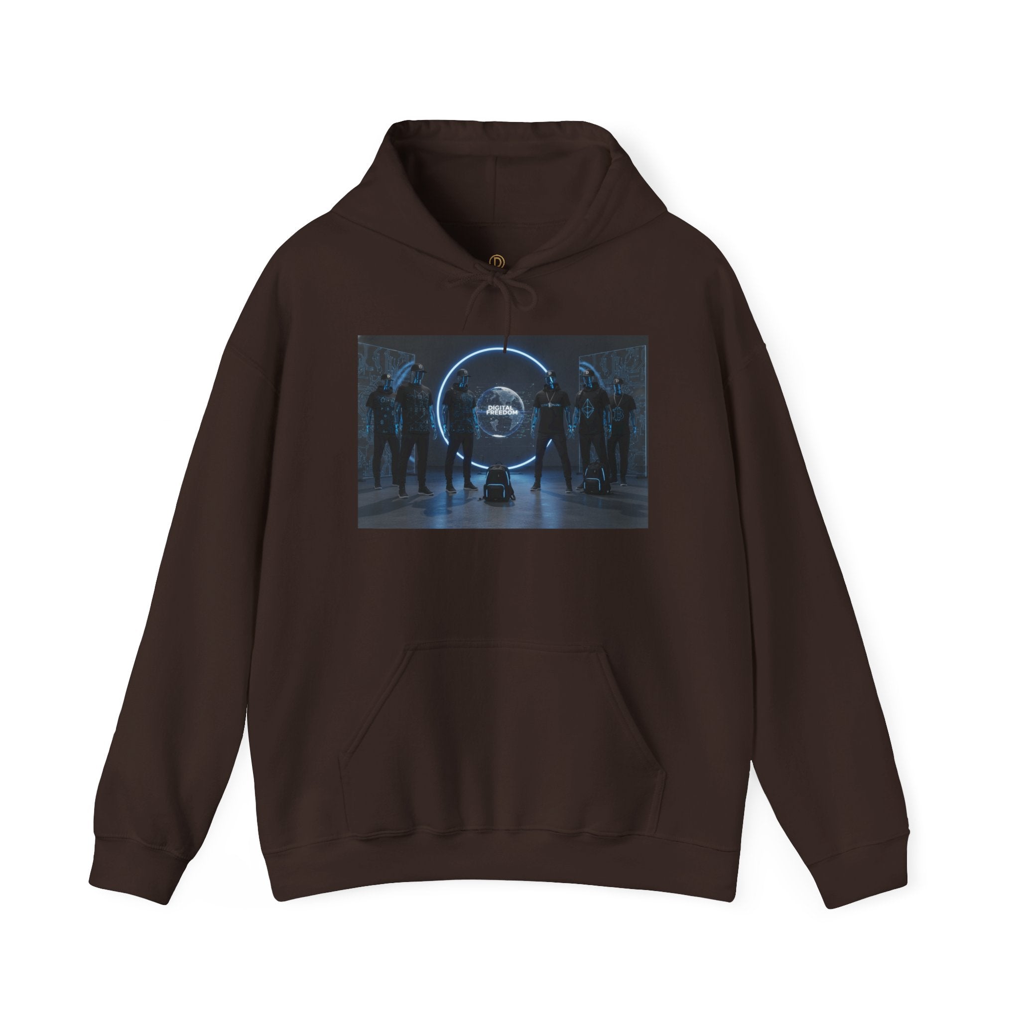 Futuristic Neon Portal Hoodie – Cyberpunk Sci‑Fi Crew Graphic Sweatshirt