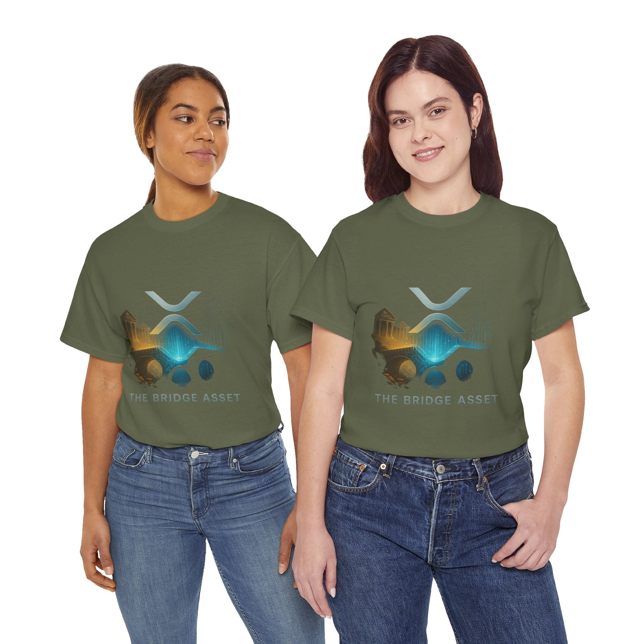 Ripple XRP Crypto Tee — 'The Bridge Asset' Logo T-Shirt