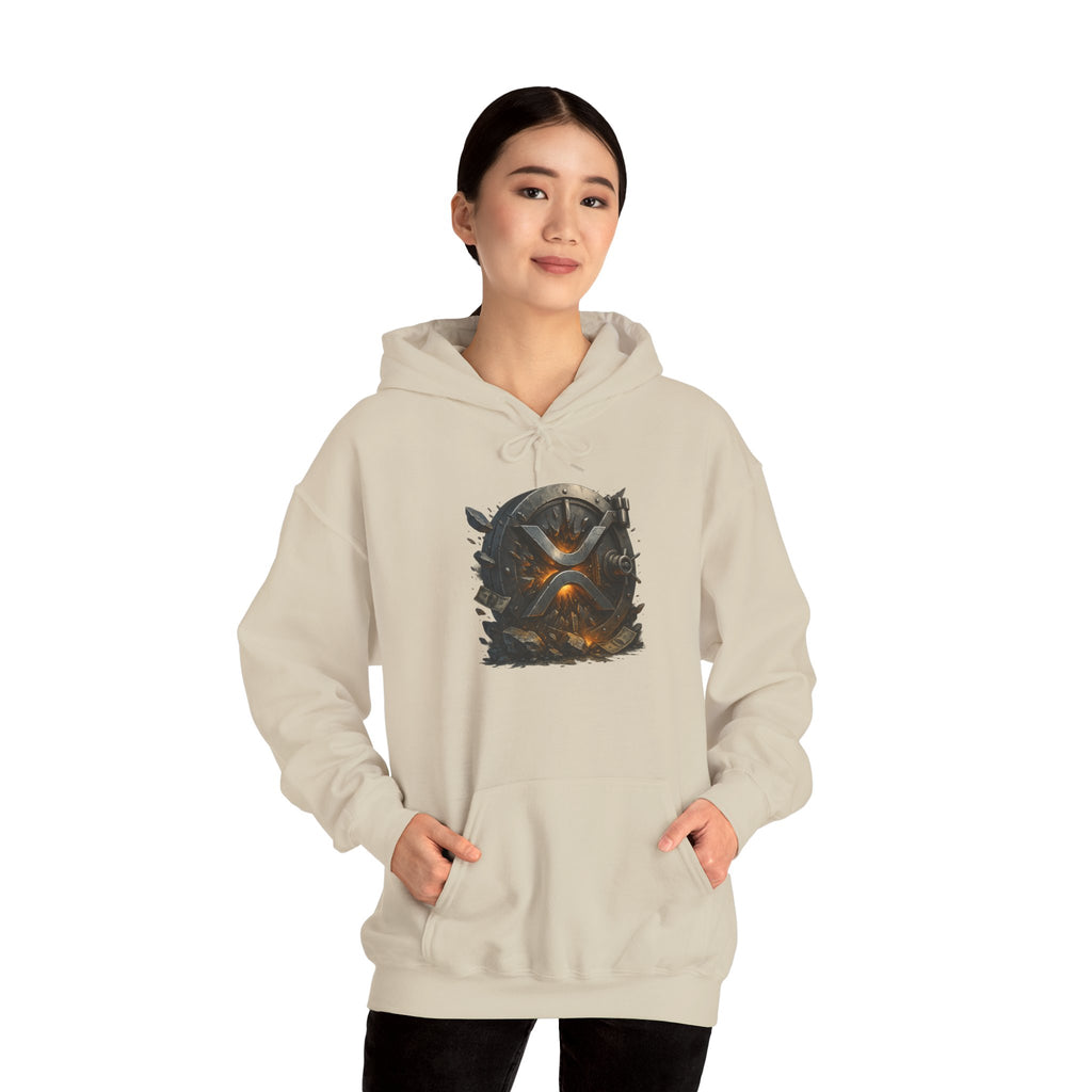Viking Shield & Helmet Hoodie — Norse Warrior Graphic Sweatshirt