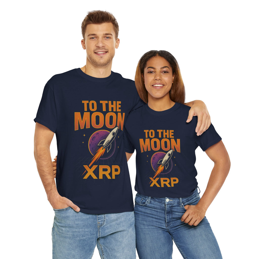 XRP To The Moon Tee — Cryptocurrency Investor Rocket Shirt