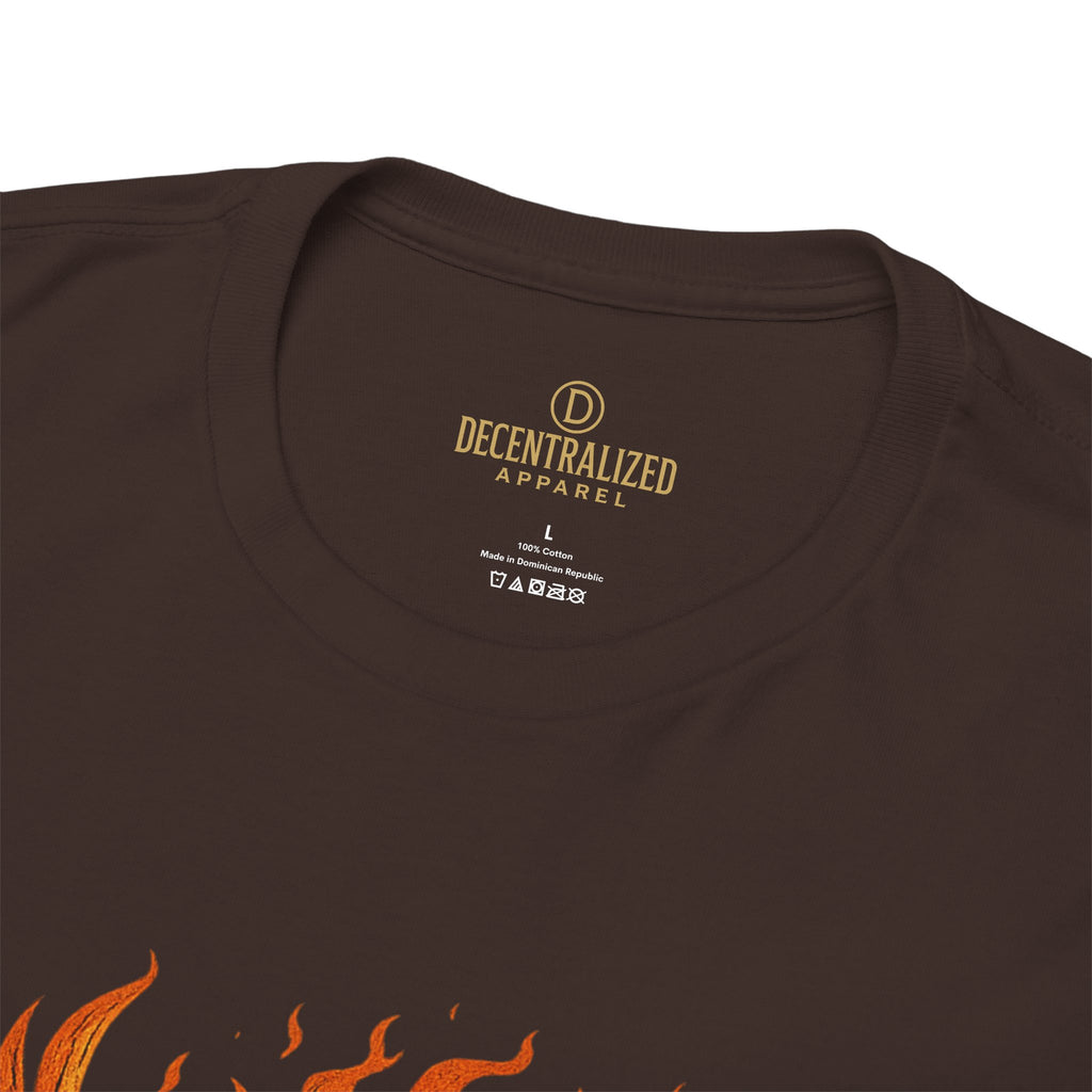 Phoenix Coin T‑Shirt — Fiery Phoenix Crypto Logo Tee