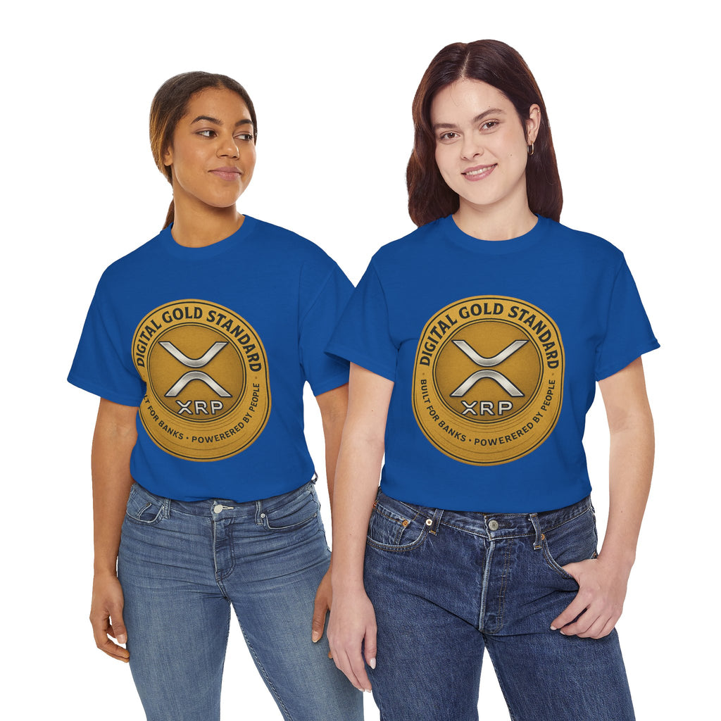 XRP Digital Gold Tee – Cryptocurrency Logo Shirt