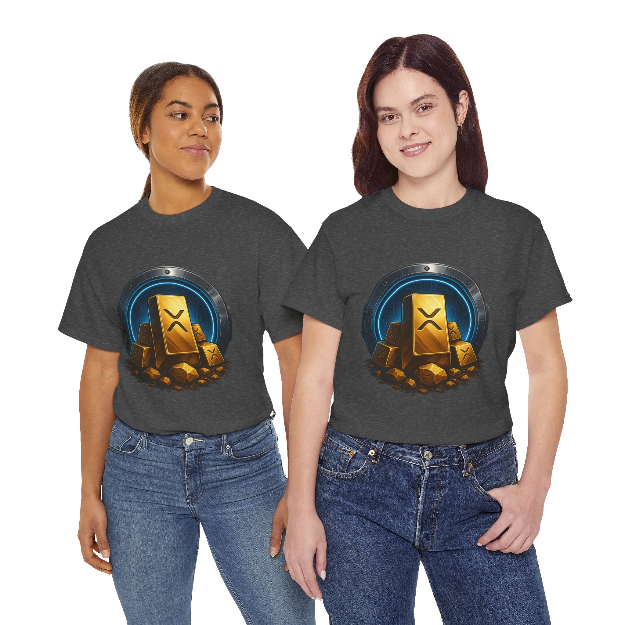 Crypto Gold Bars T-Shirt — Ripple (XRP) Stack Graphic Tee