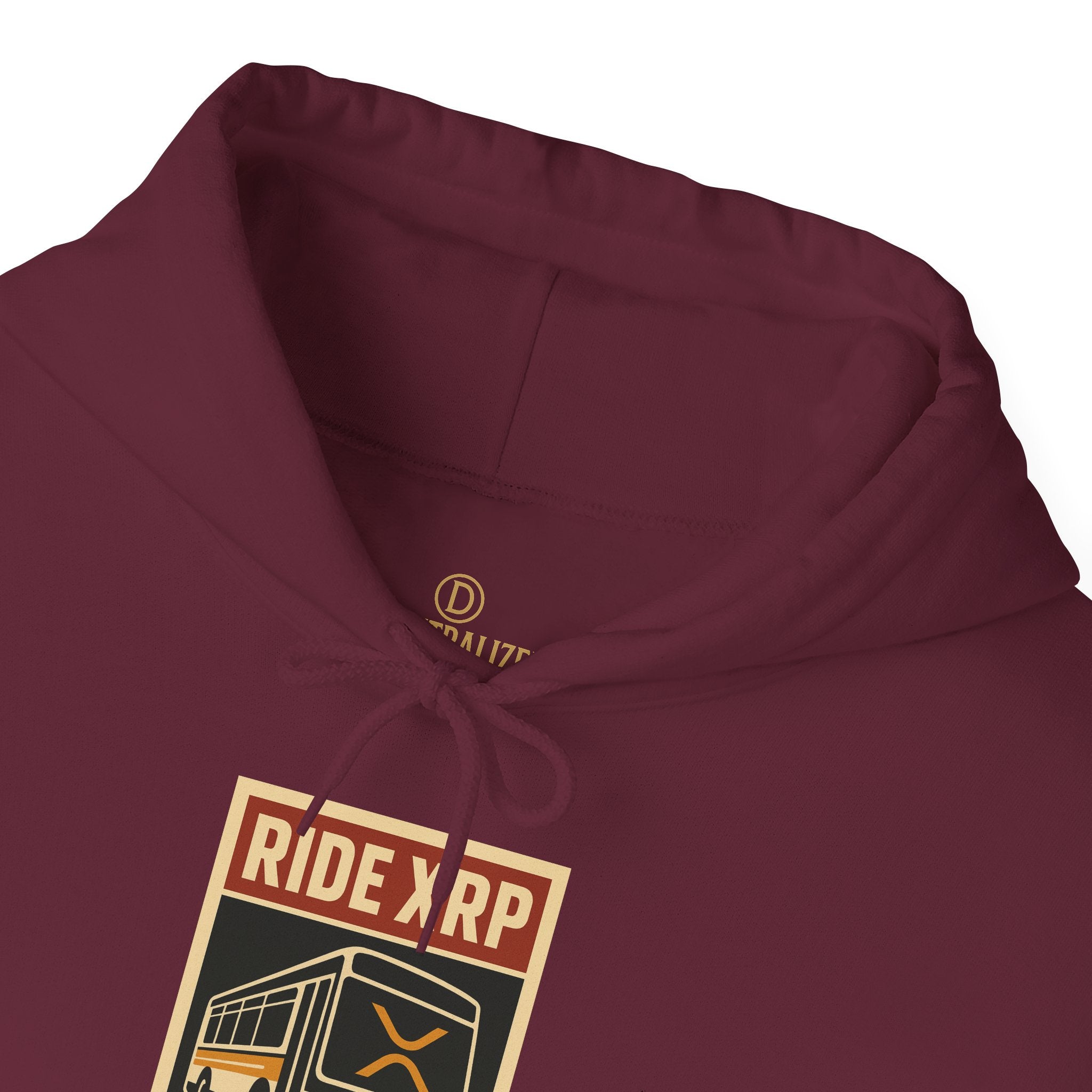 XRP Crypto Hoodie — "Ride XRP, Dump Swift" Retro Badge