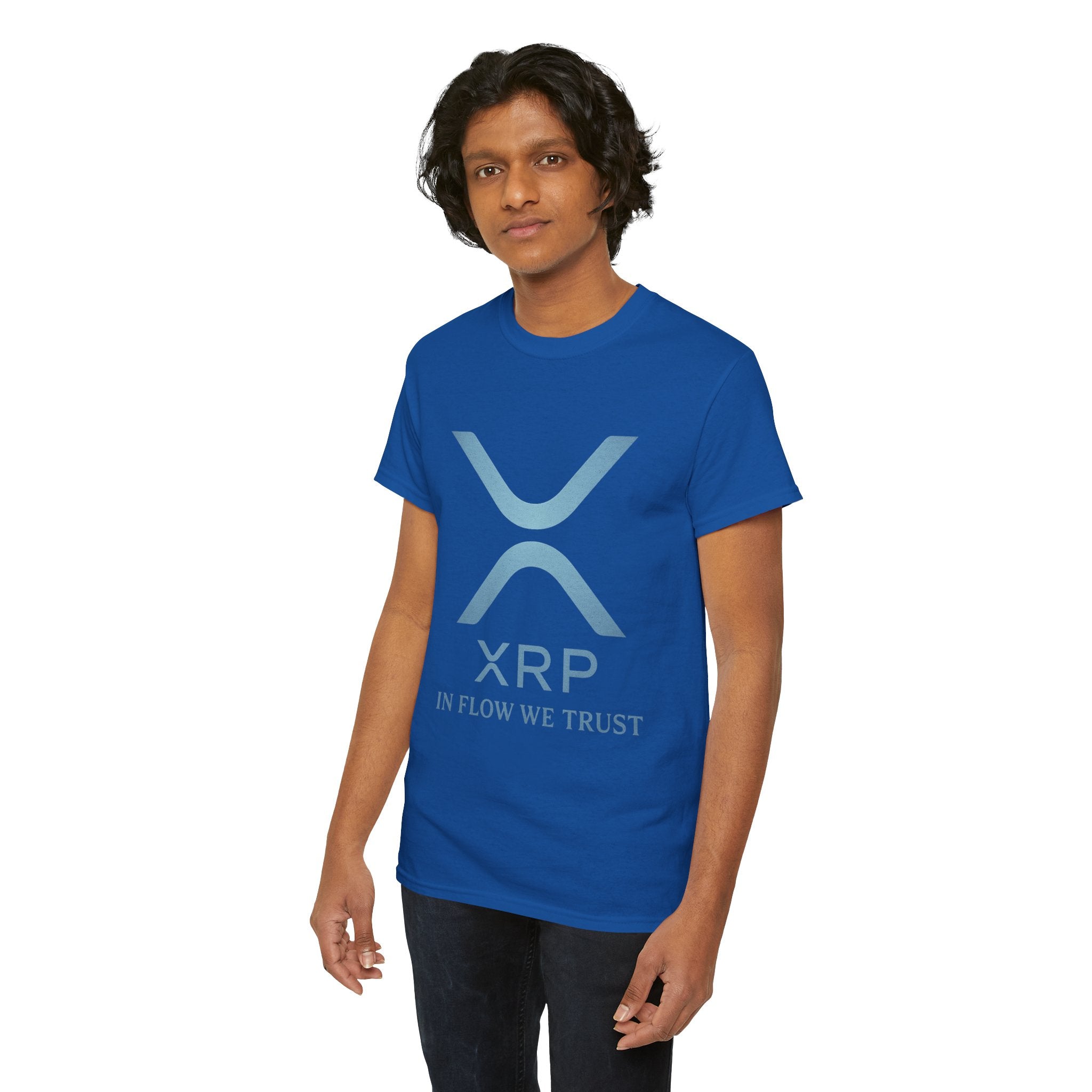XRP Crypto Tee — "In Flow We Trust" Ripple Logo T-Shirt