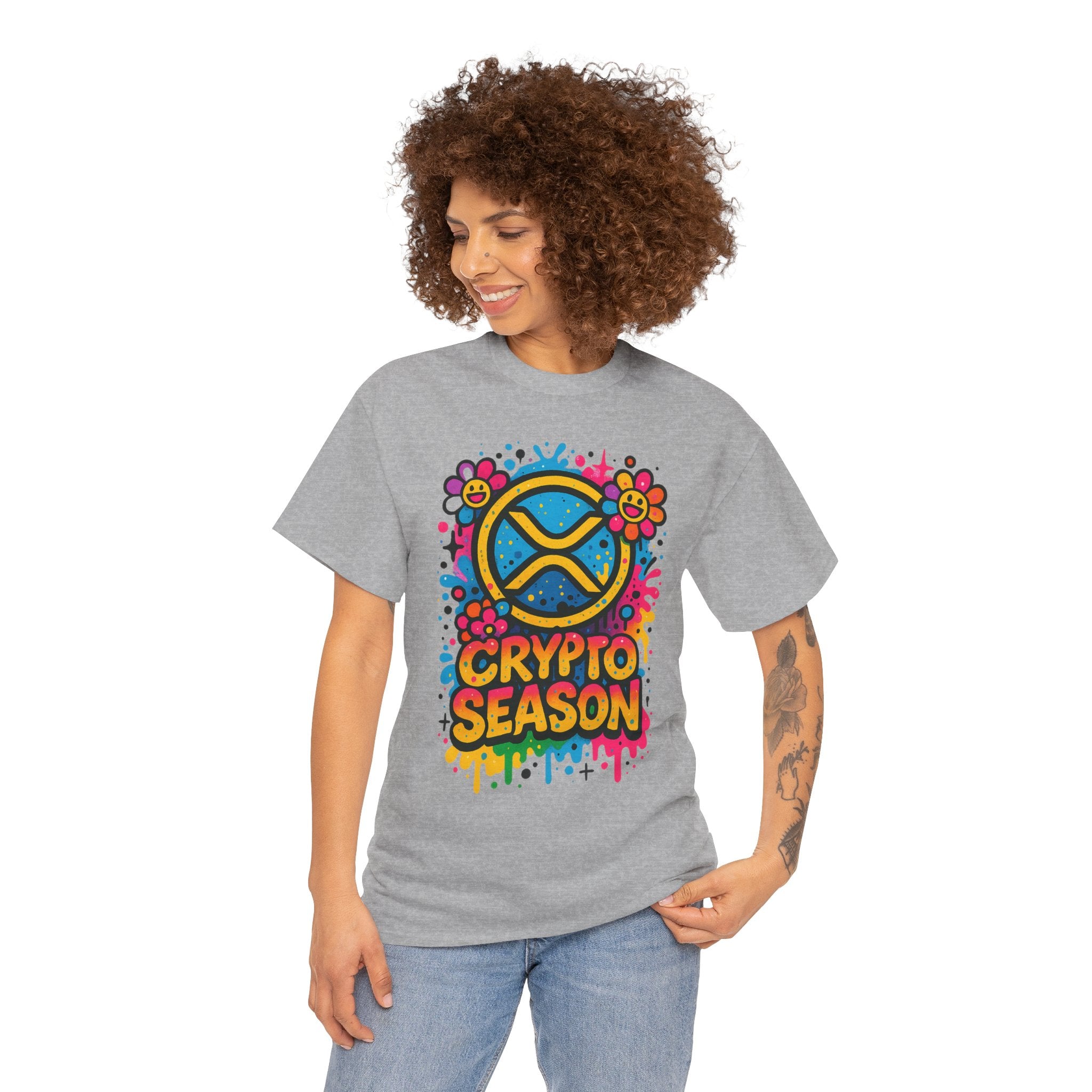 Crypto Season T-Shirt — Colorful Ripple XRP Logo Tee