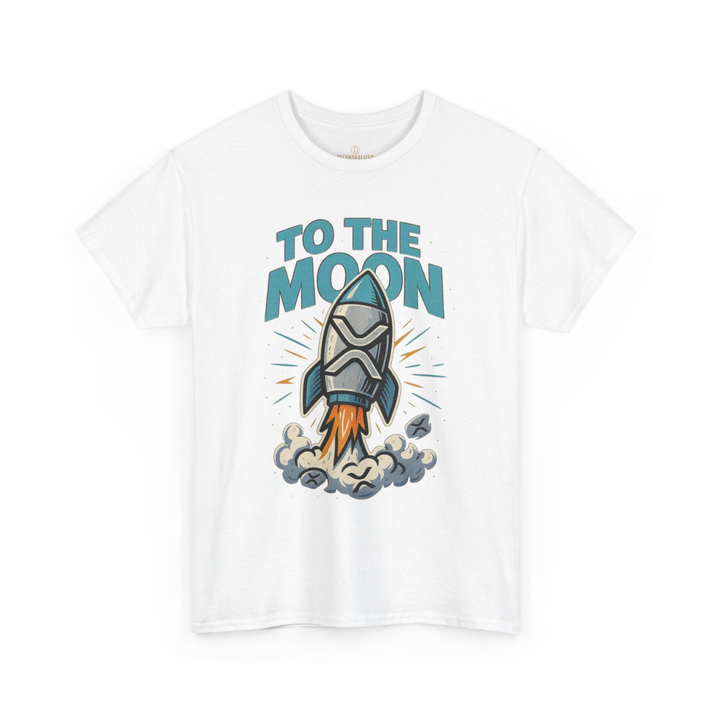 To The Moon Rocket T-Shirt — Space Graphic Tee for Crypto & Space Enthusiasts