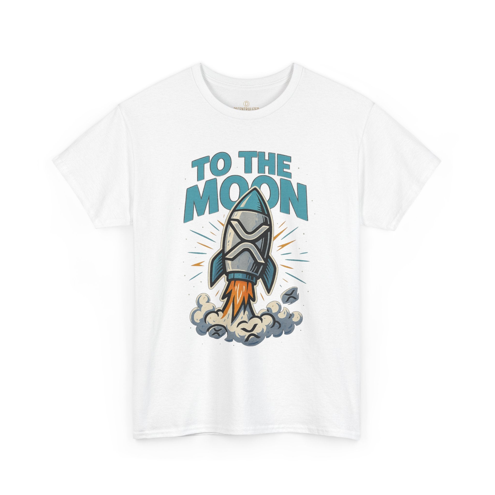 To The Moon Rocket T-Shirt — Space Graphic Tee for Crypto & Space Enthusiasts
