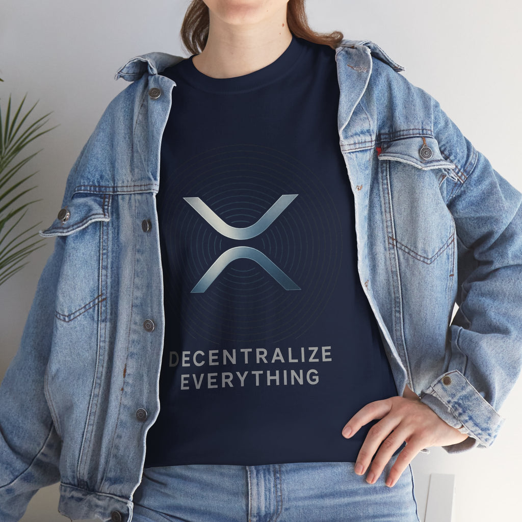 XRP 'Decentralize Everything' Tee - Crypto Logo T-Shirt