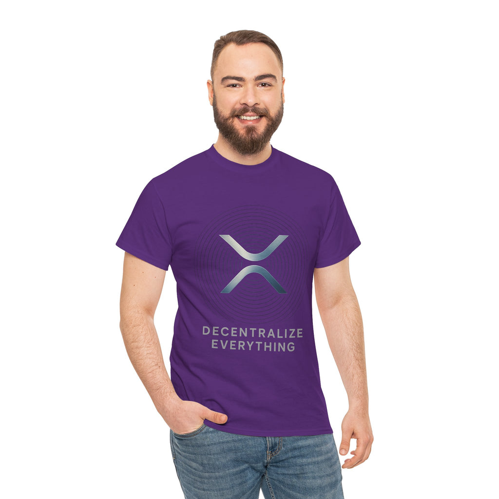 XRP 'Decentralize Everything' Tee - Crypto Logo T-Shirt