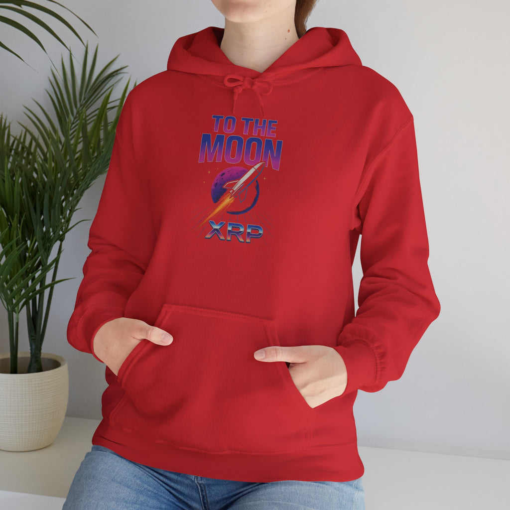 XRP To The Moon Hoodie – Crypto Investor Sweatshirt