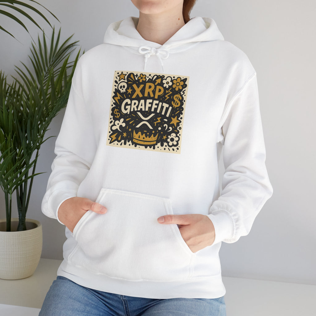 XRP Graffiti Hoodie – Street Art Crypto Sweatshirt