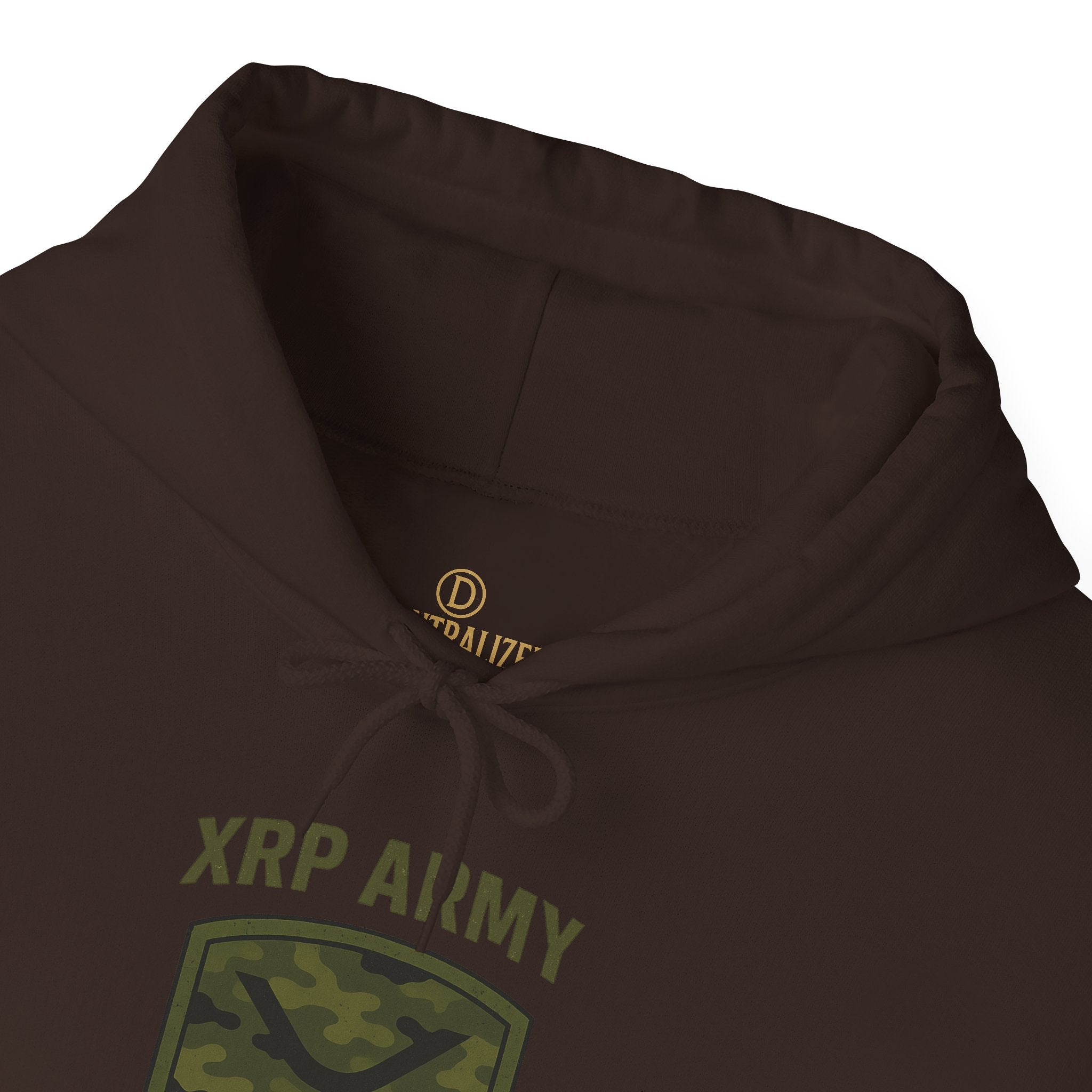 XRP Army Hoodie – Crypto Shield Camouflage Sweatshirt