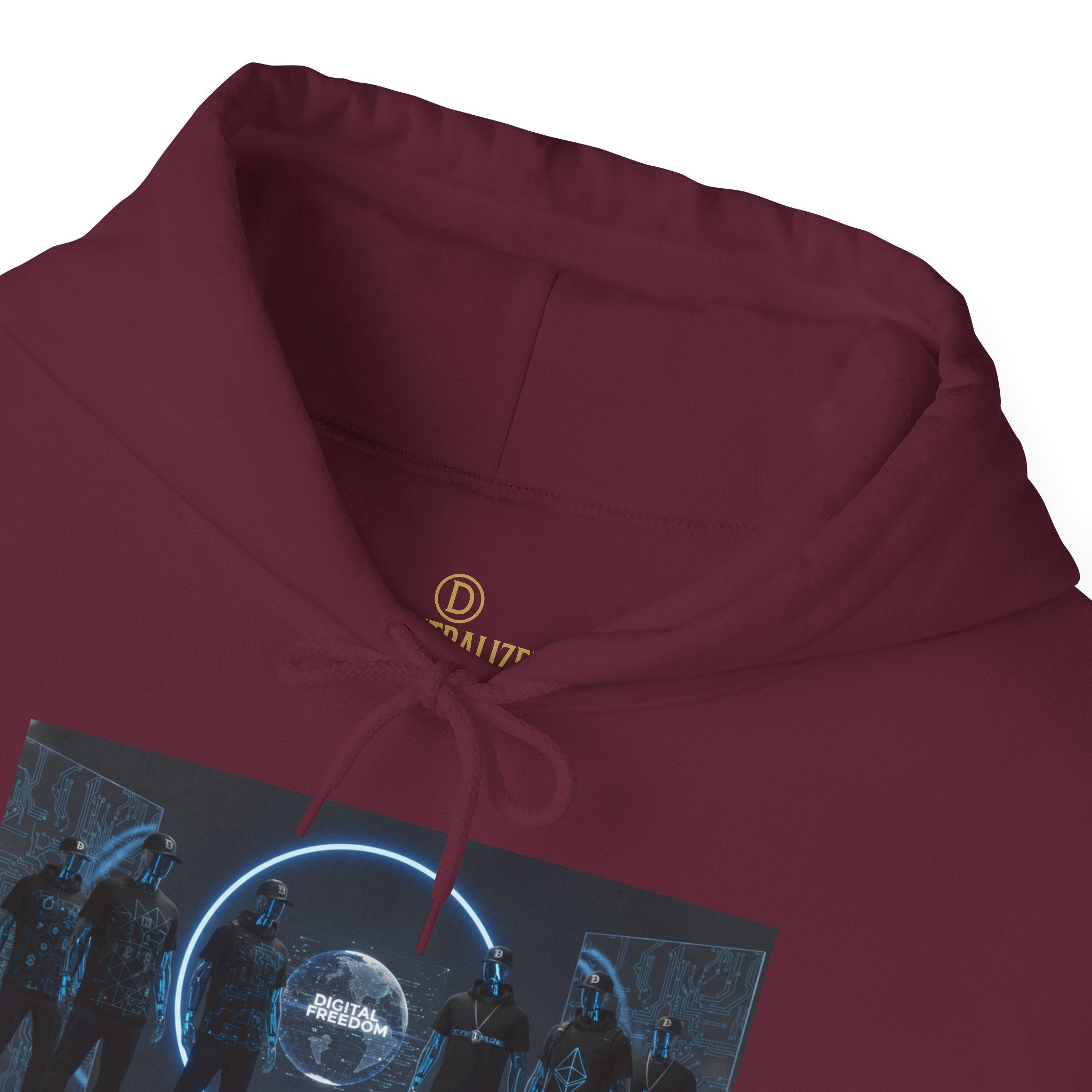 Futuristic Neon Portal Hoodie – Cyberpunk Sci‑Fi Crew Graphic Sweatshirt