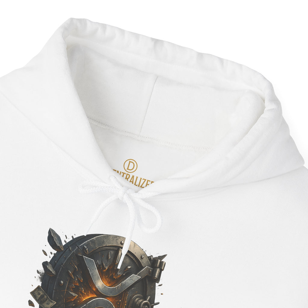 Viking Shield & Helmet Hoodie — Norse Warrior Graphic Sweatshirt