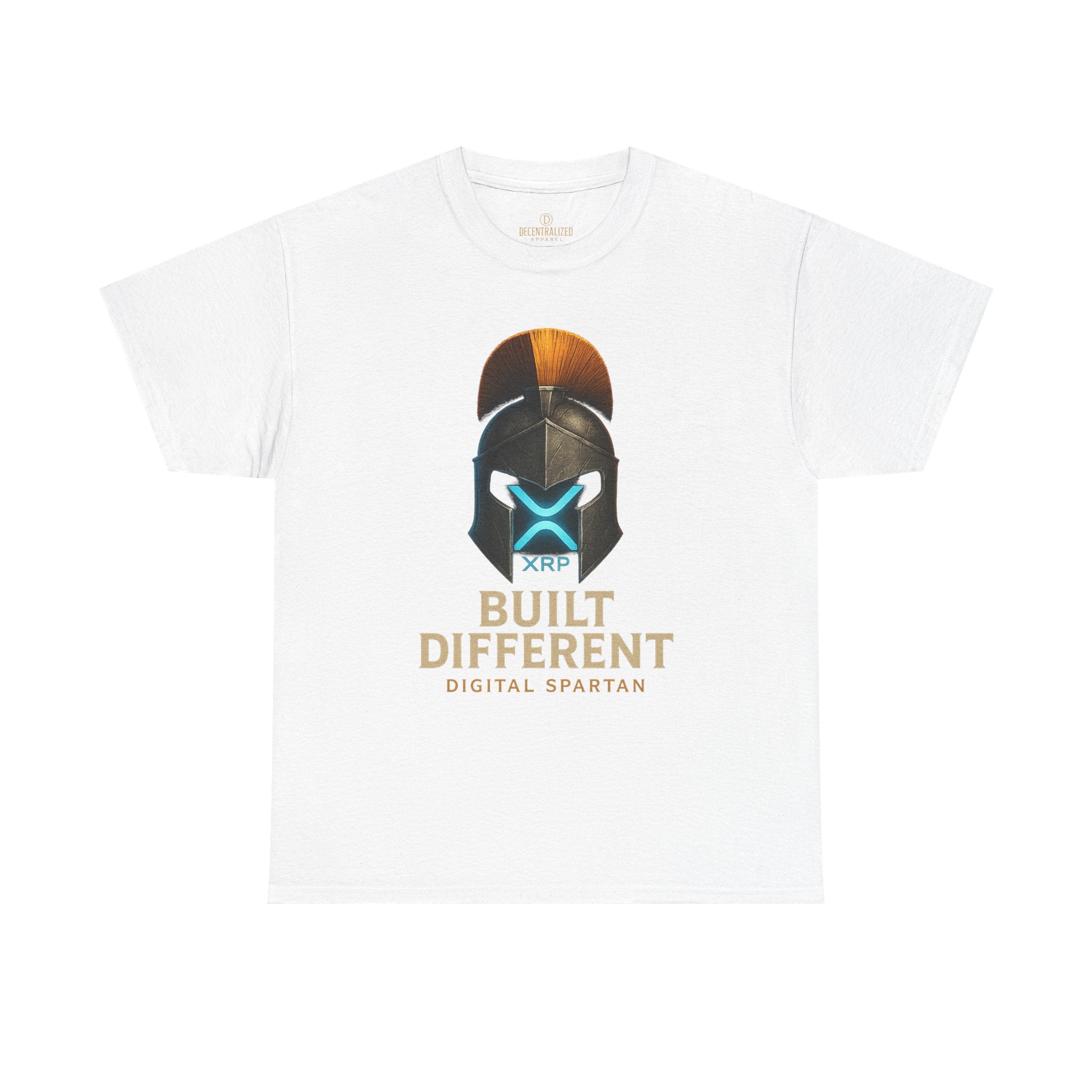 Built Different Spartan Tee — Digital Spartan XRP Crypto T-Shirt