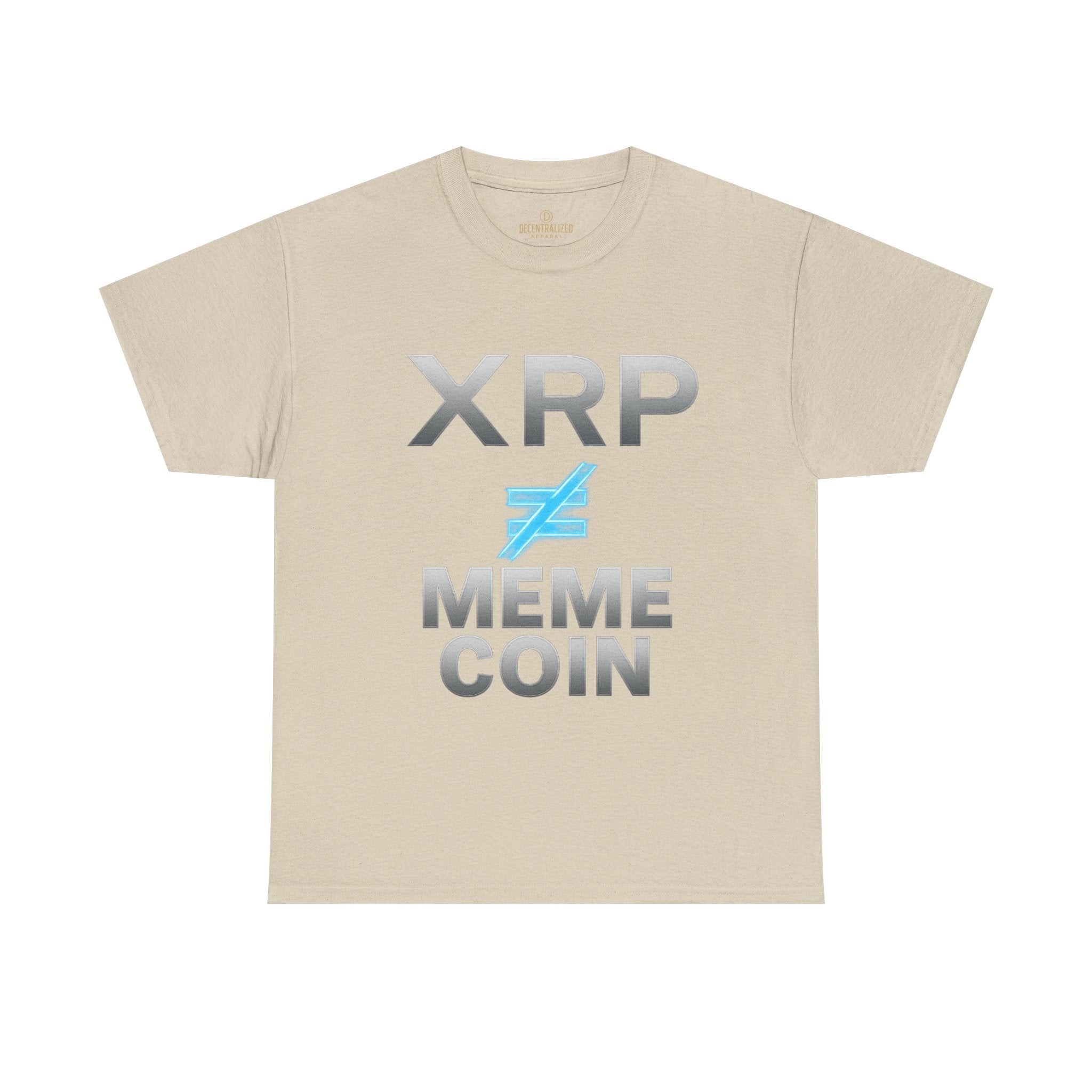 XRP ≠ Meme Coin T-Shirt — Crypto Investor Statement Tee
