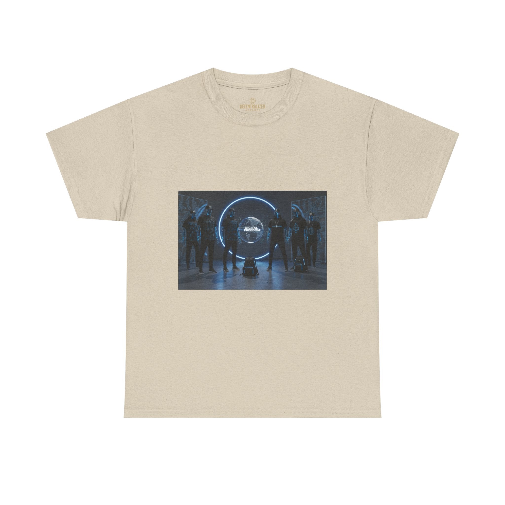 Sci‑Fi Portal Graphic Tee — Futuristic Neon Crew T-Shirt