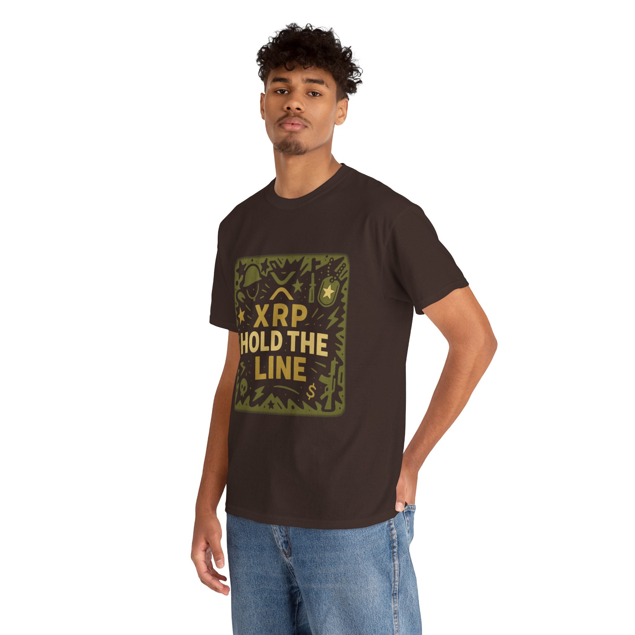 T-Shirt — XRP Hold The Line Crypto Graphic Tee