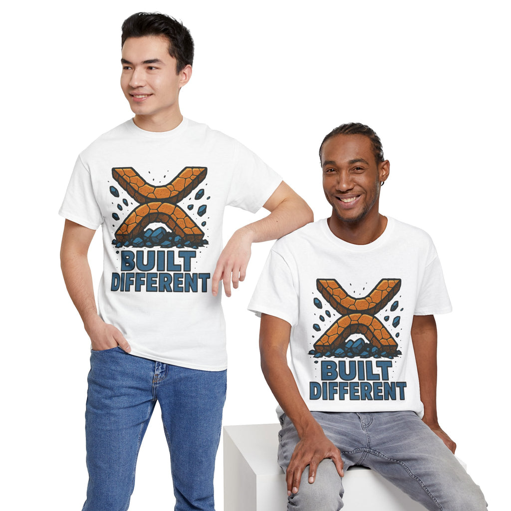 Built Different T-Shirt — Rugged Crypto X Design Tee