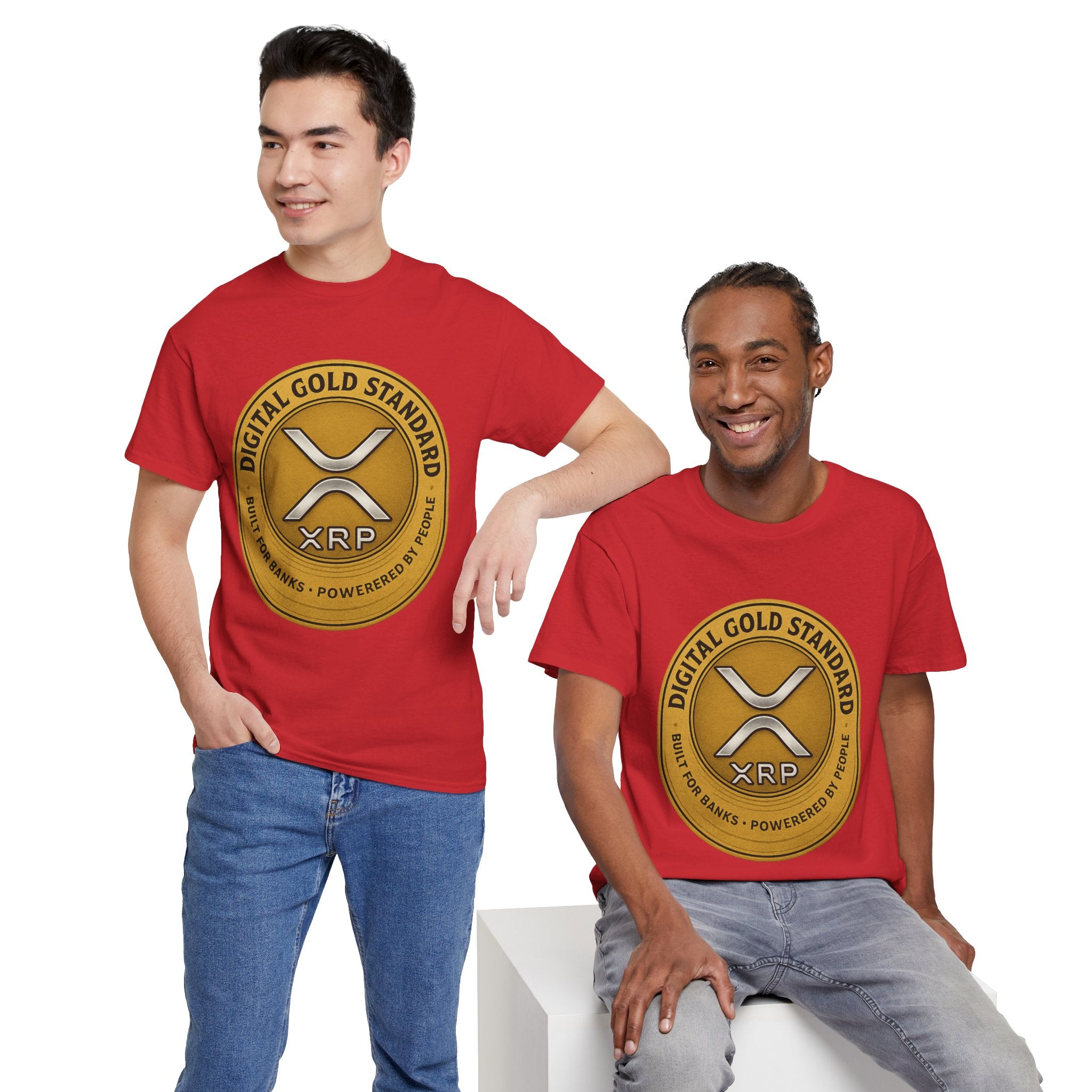 XRP Digital Gold Tee – Cryptocurrency Logo Shirt