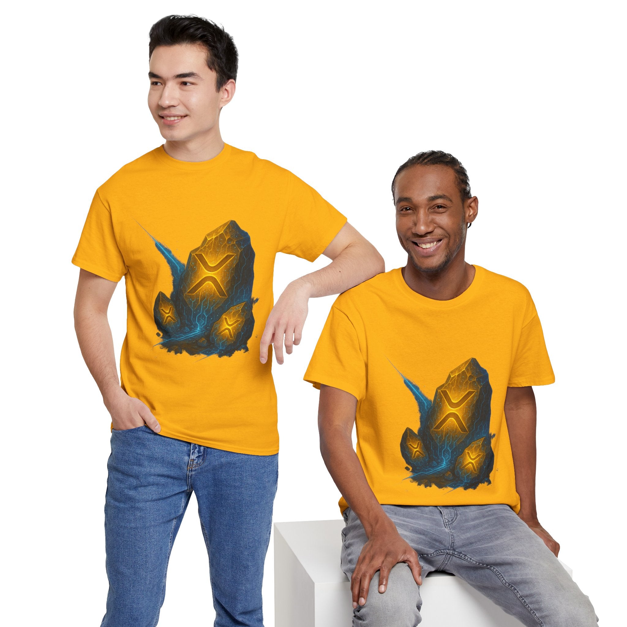 Rune Stone Graphic Tee — Glowing Mystic Rock T-Shirt