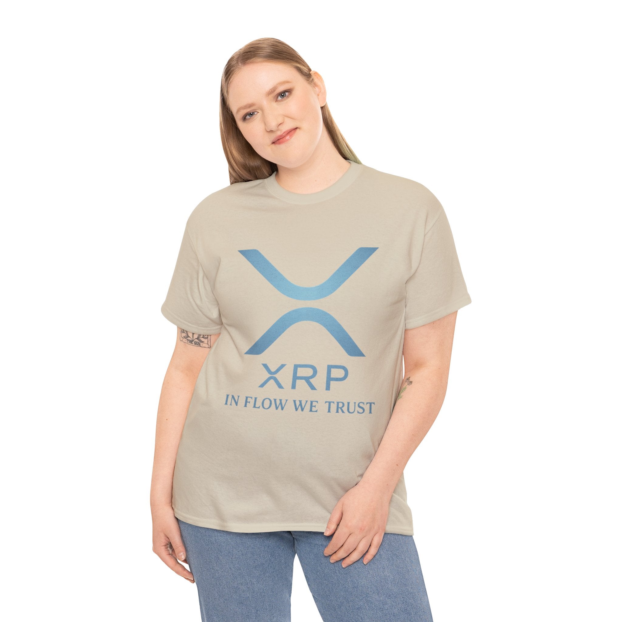 XRP Crypto Tee — "In Flow We Trust" Ripple Logo T-Shirt