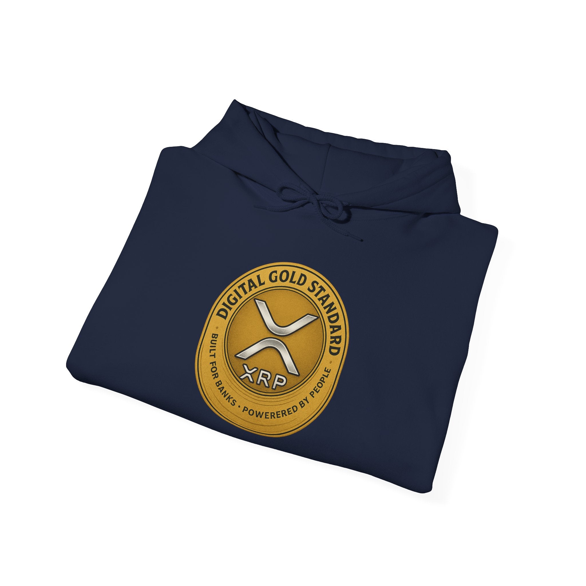 Crypto Coin Logo Hoodie — Digital Gold Standard XRP Emblem