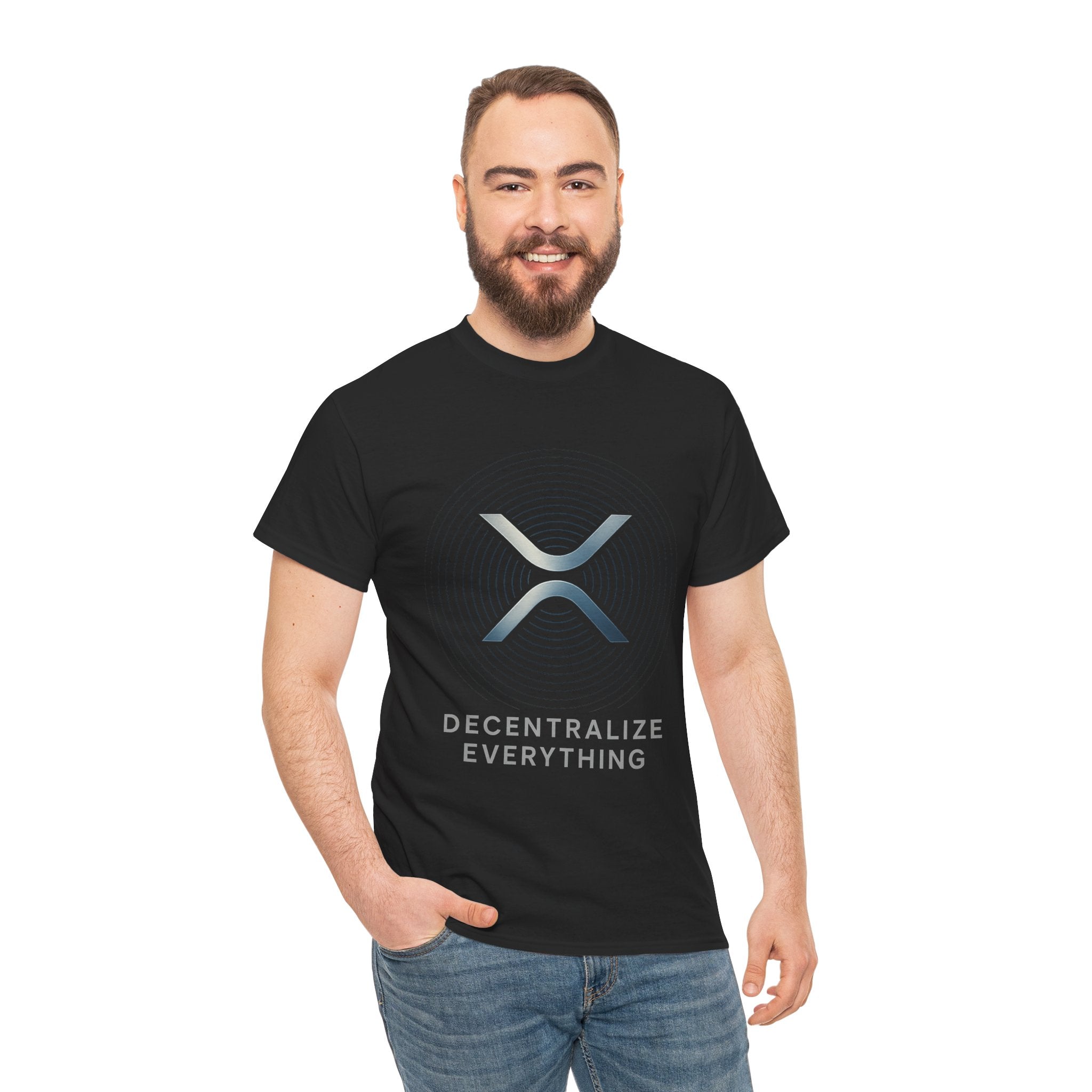 XRP 'Decentralize Everything' Tee - Crypto Logo T-Shirt