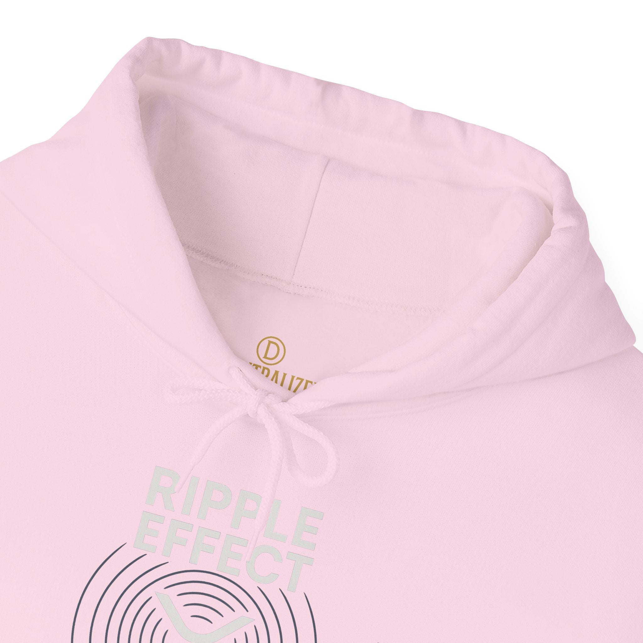 Ripple Effect Hoodie — Minimal Concentric Wave Graphic Sweatshirt
