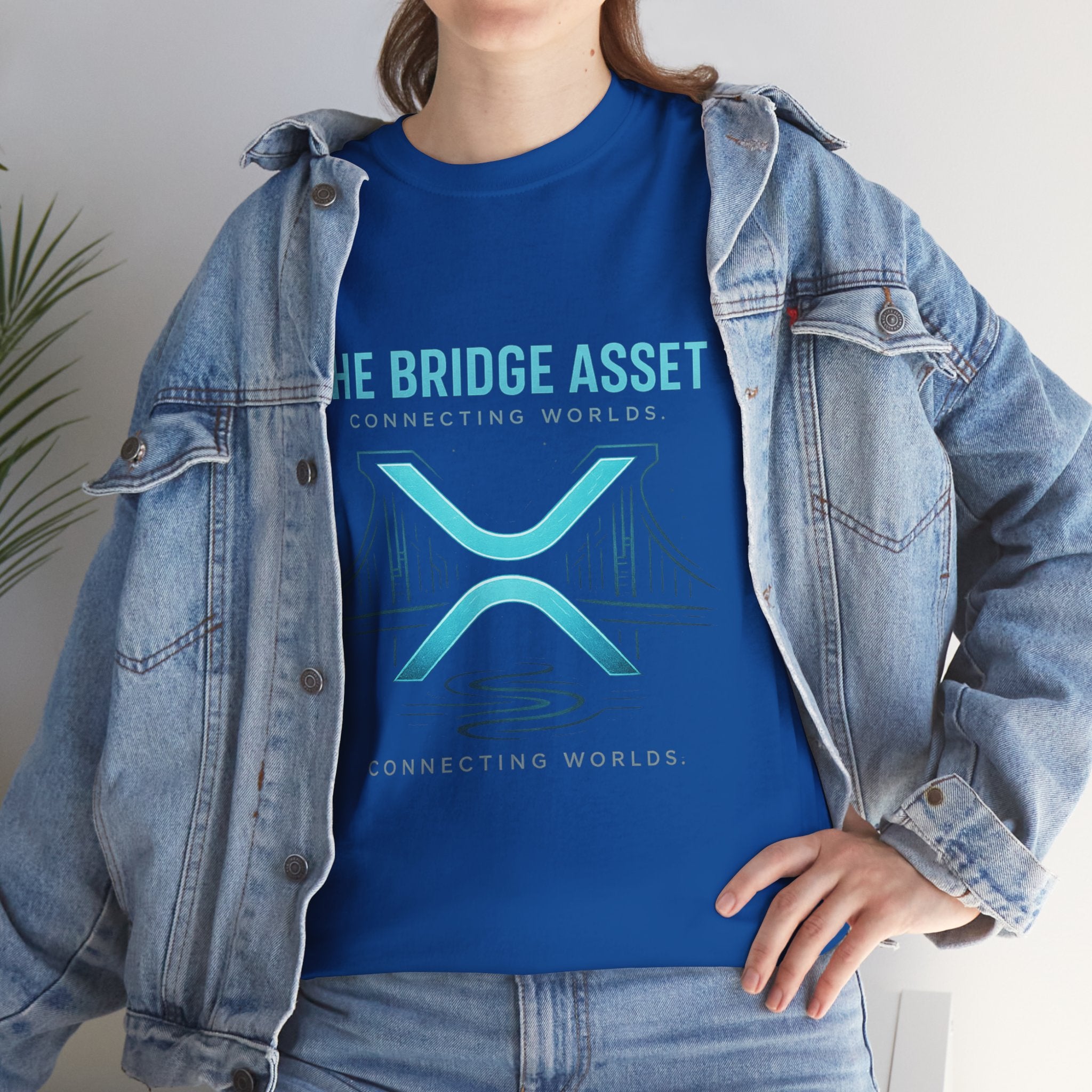 The Bridge Asset Tee – 'Connecting Worlds' Crypto Ripple X Logo T-Shirt