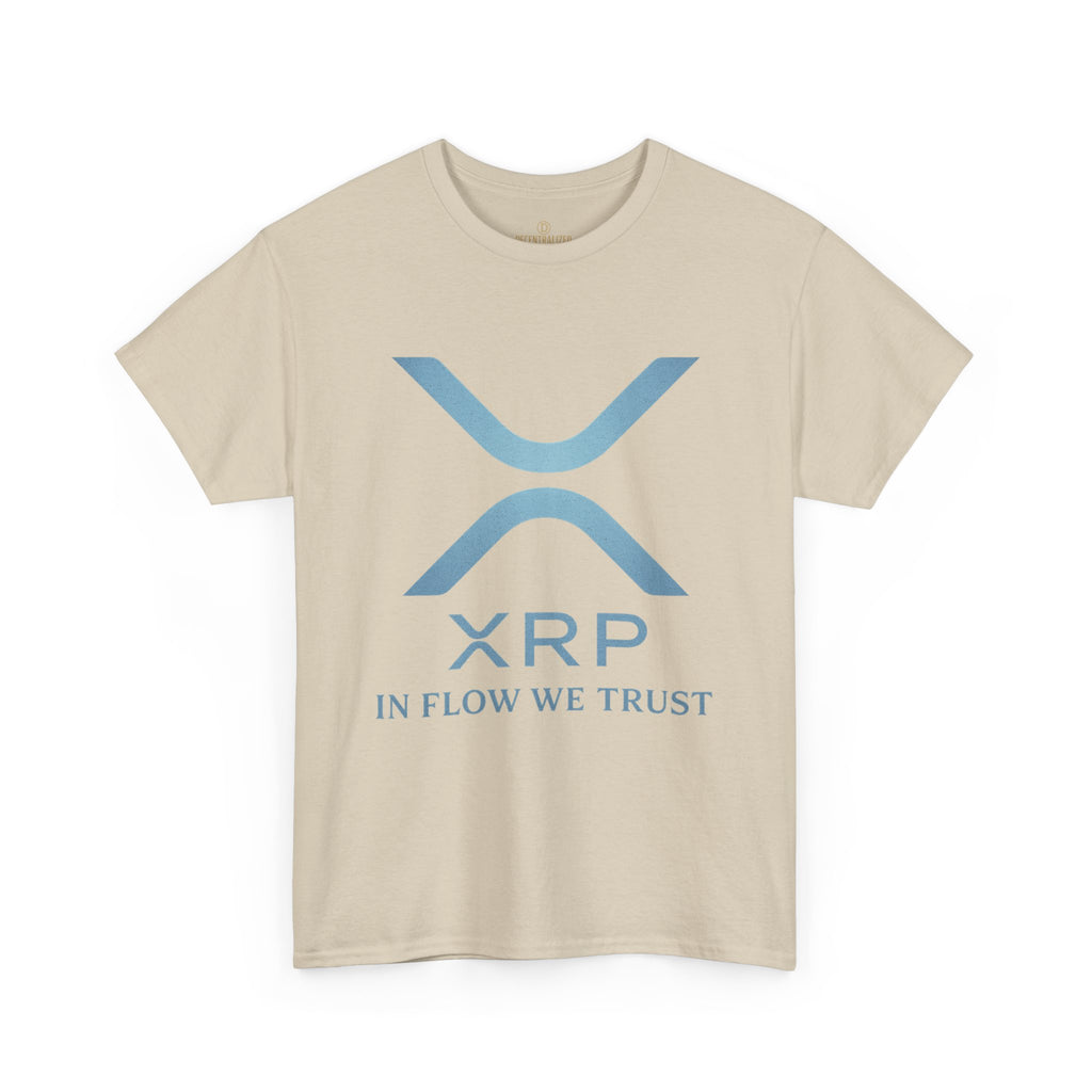 XRP Crypto Tee — "In Flow We Trust" Ripple Logo T-Shirt