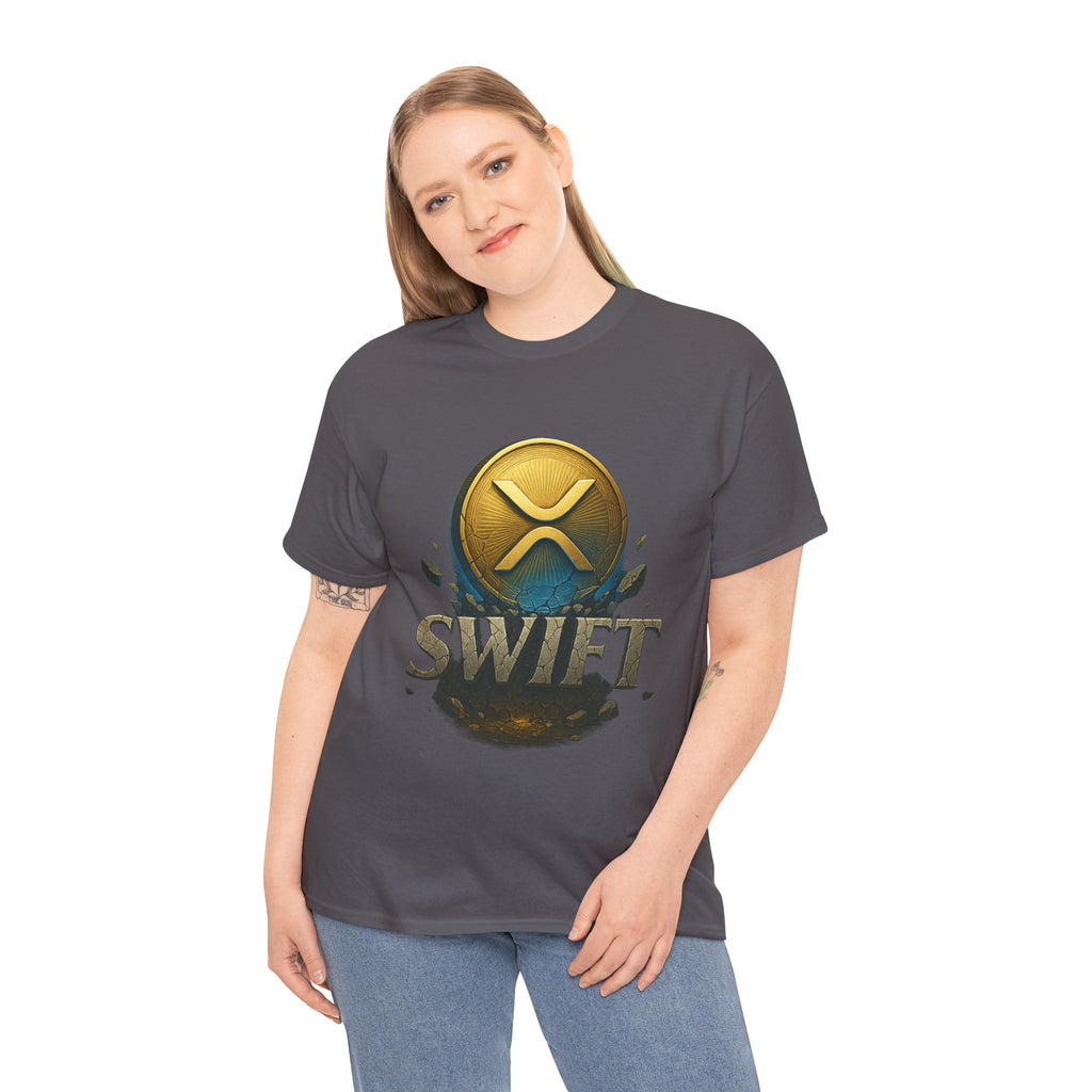 XRP Swift Cryptocurrency T‑Shirt — Ripple Coin Logo Graphic Tee