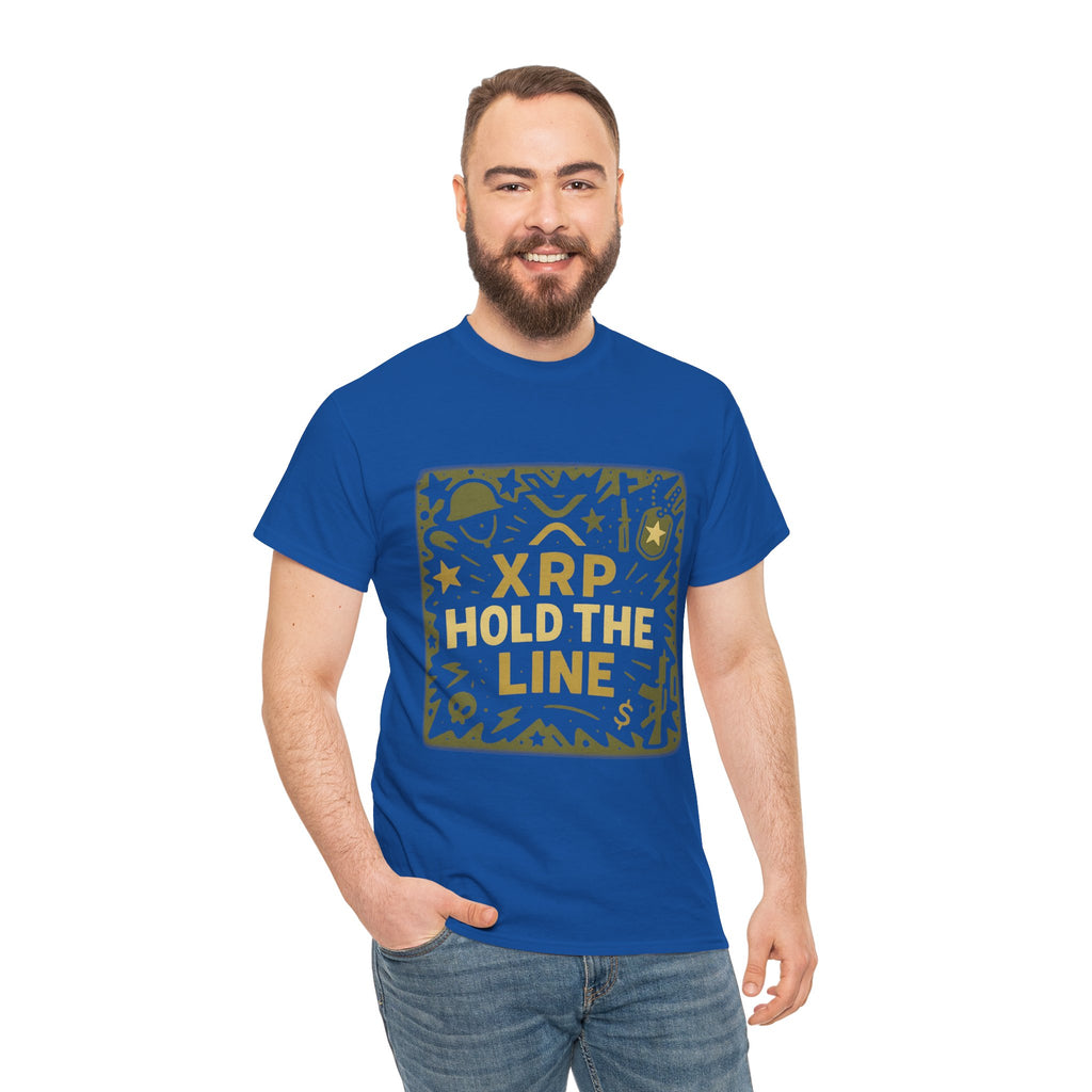 T-Shirt — XRP Hold The Line Crypto Graphic Tee