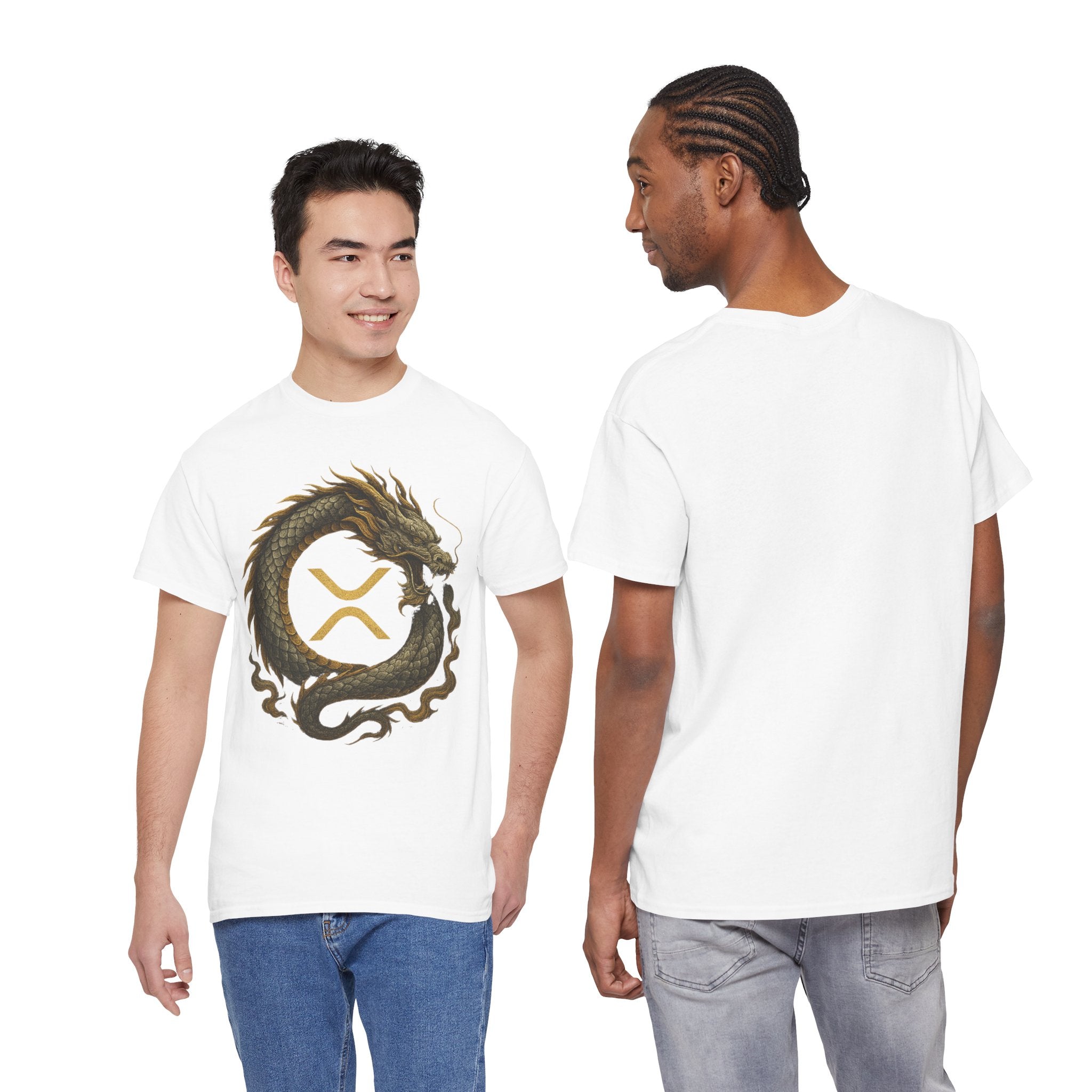 Dragon XRP Logo T-Shirt — Crypto XRP Circle Dragon Graphic Tee