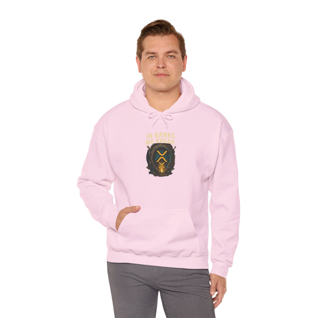 Hoodie — 'In Banks We Trust' Crest Pullover