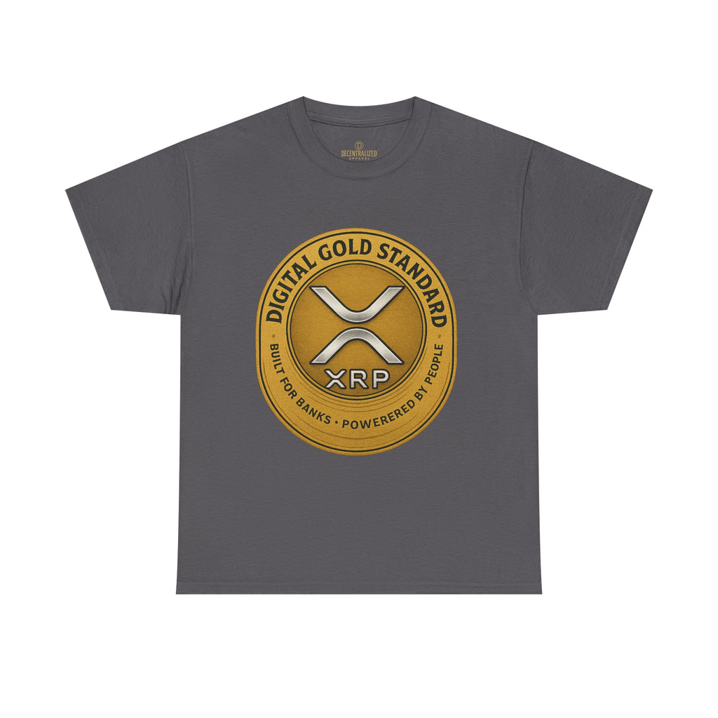 XRP Digital Gold Tee – Cryptocurrency Logo Shirt