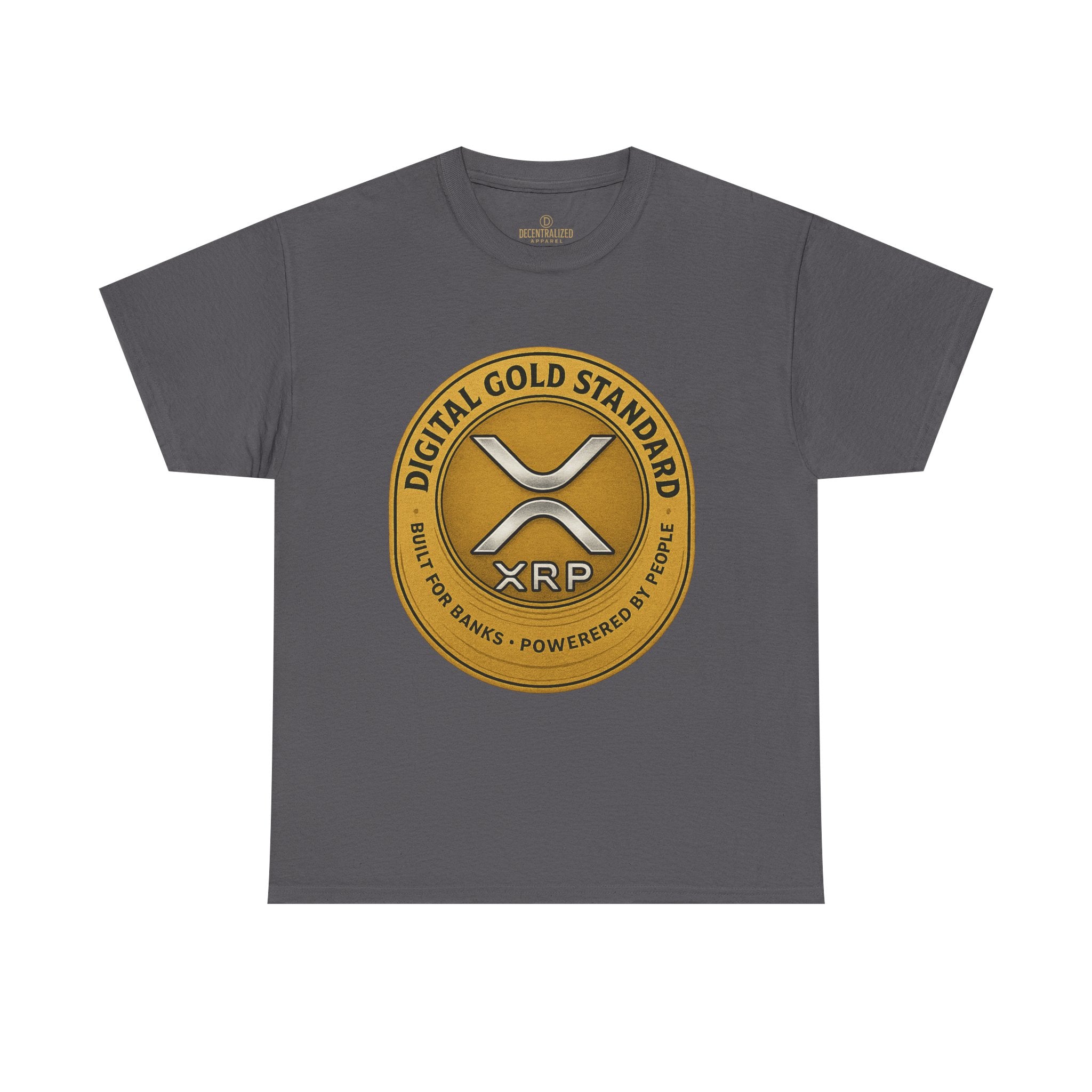 XRP Digital Gold Tee – Cryptocurrency Logo Shirt