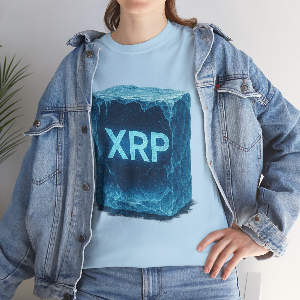 XRP Ice Block Tee — Crypto Ripple Logo T-Shirt
