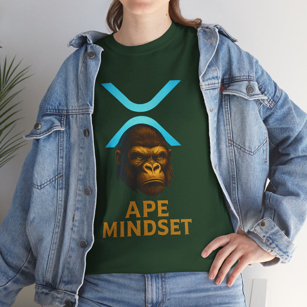 Ape Mindset T-Shirt — Crypto XRP Ape Graphic Tee