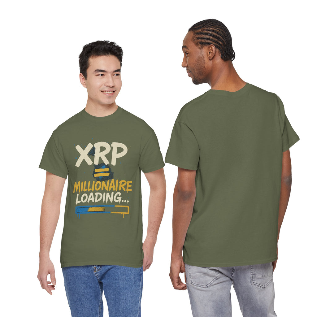 XRP Millionaire Loading T-Shirt — Crypto Investor Progress Tee
