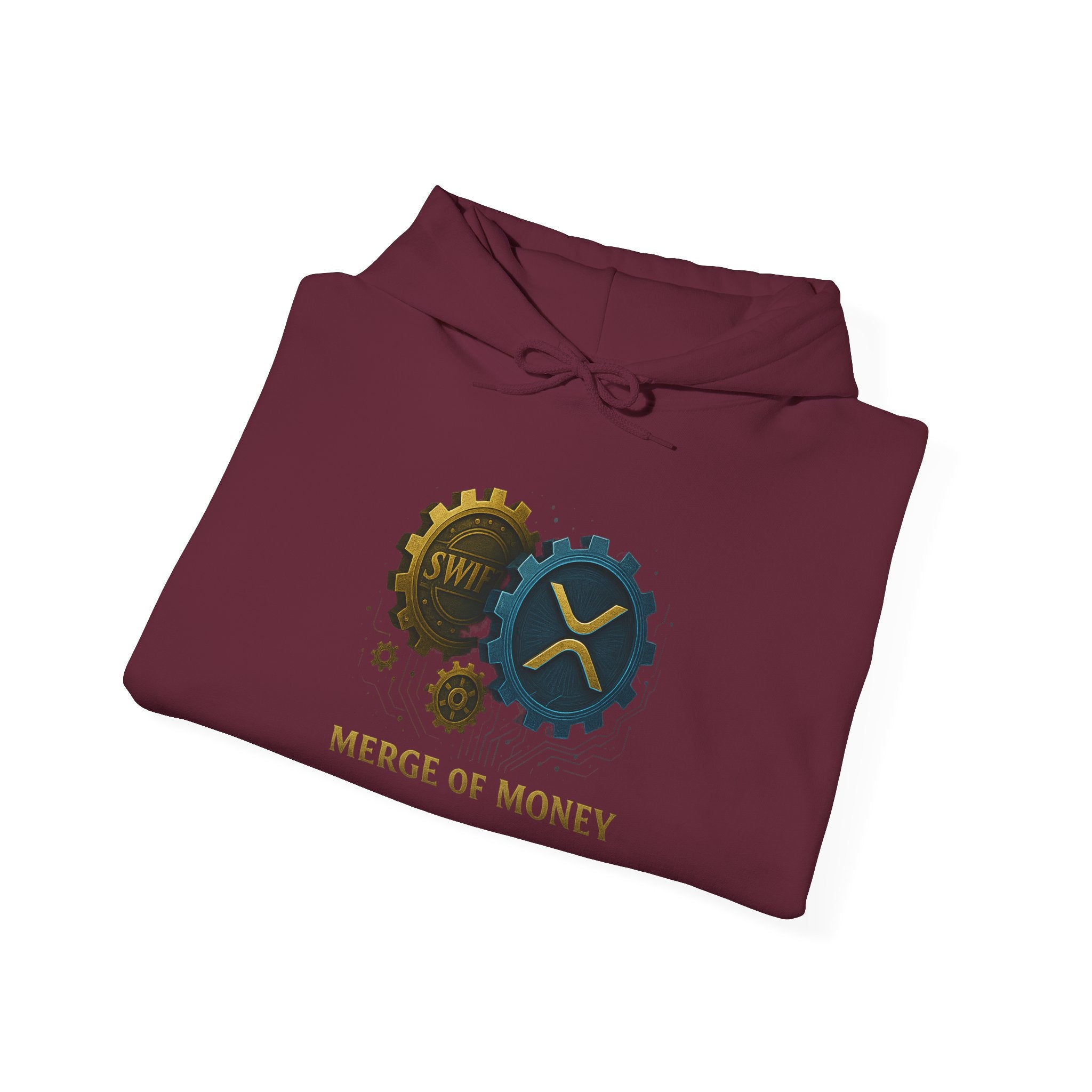 Merge of Money Hoodie — Financial Gears Graphic Pullover