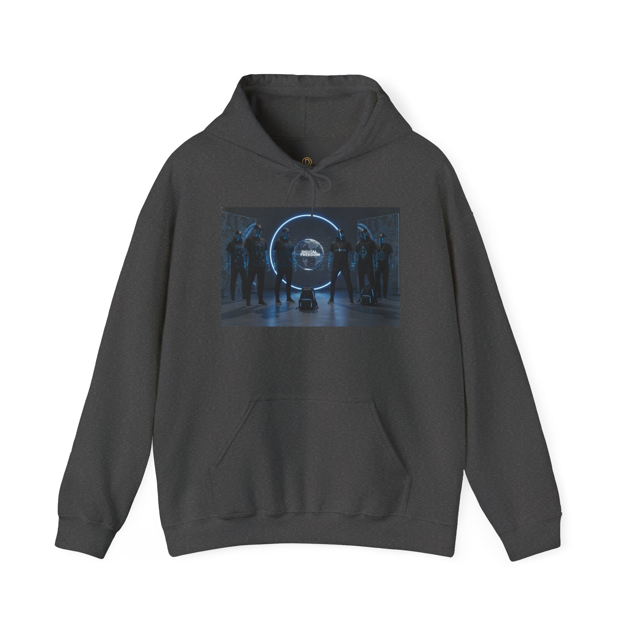 Futuristic Neon Portal Hoodie – Cyberpunk Sci‑Fi Crew Graphic Sweatshirt